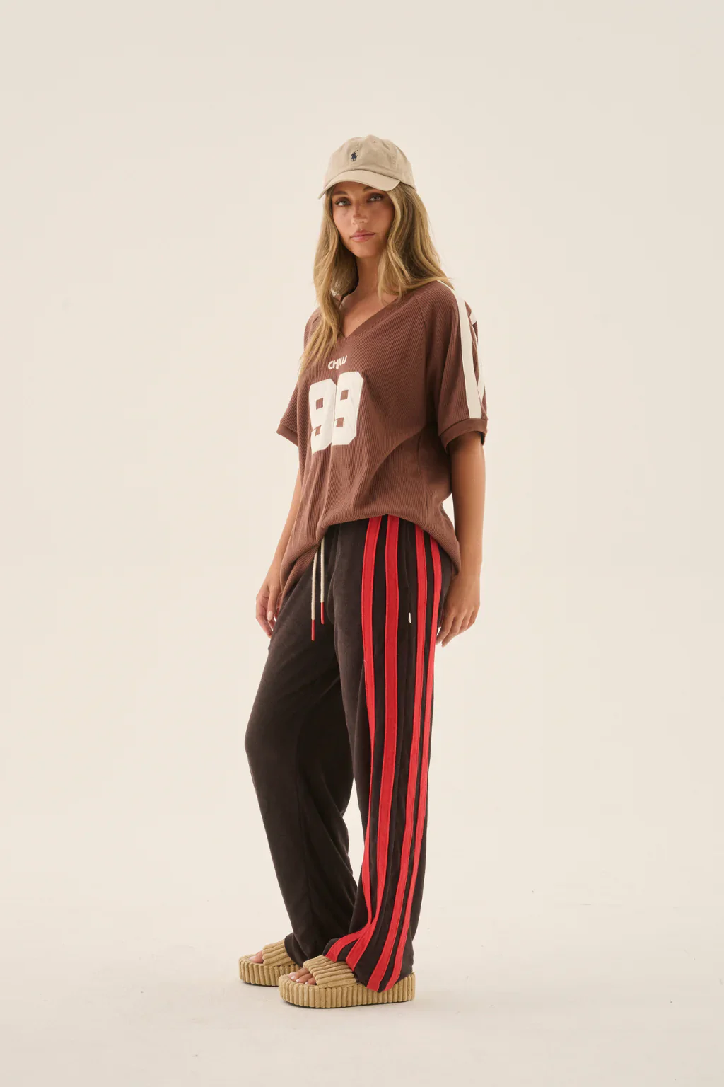 ARAMINTA JAMES Womens AJ Terry Pant in Mocha - Image 5