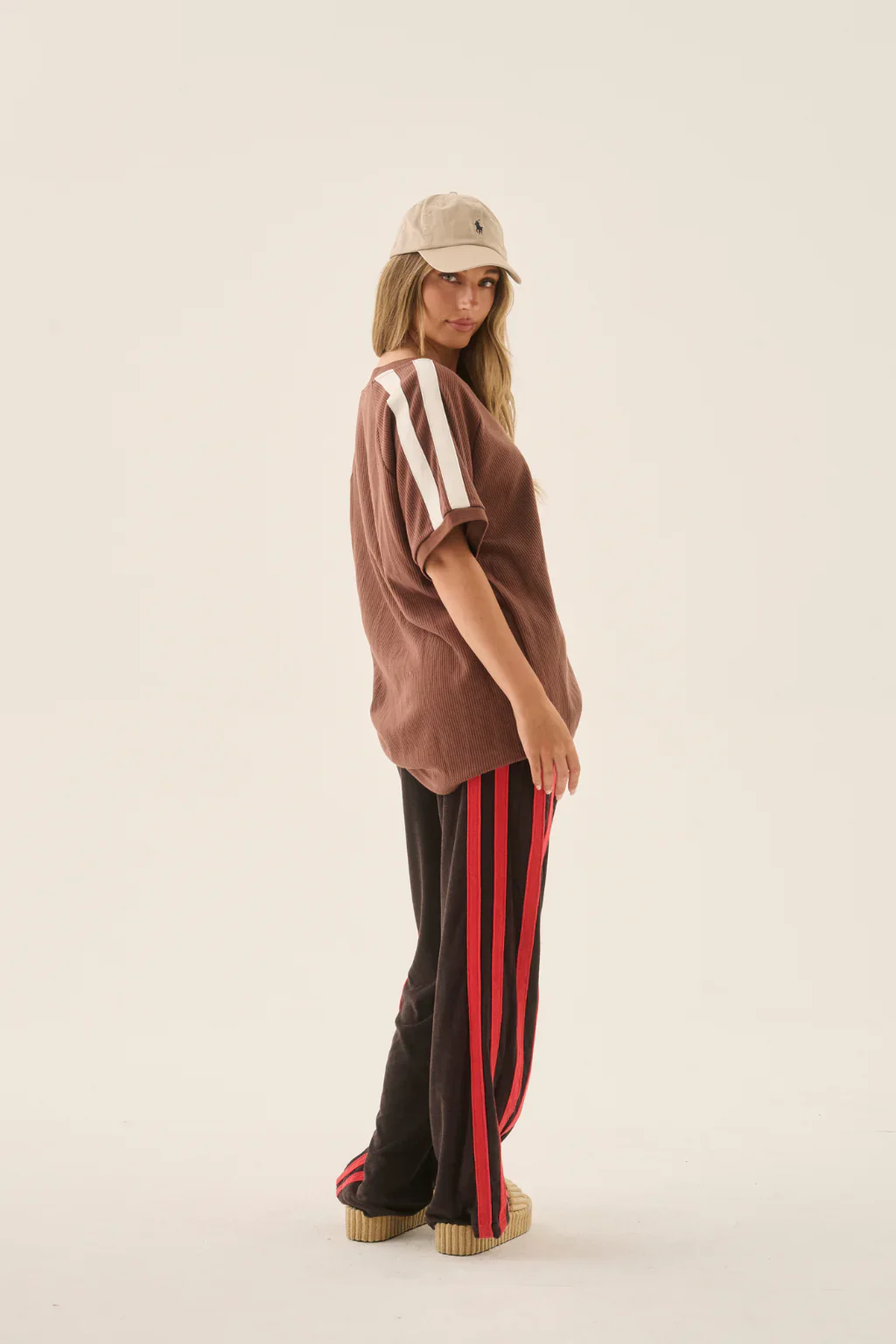 ARAMINTA JAMES Womens AJ Terry Pant in Mocha - Image 7