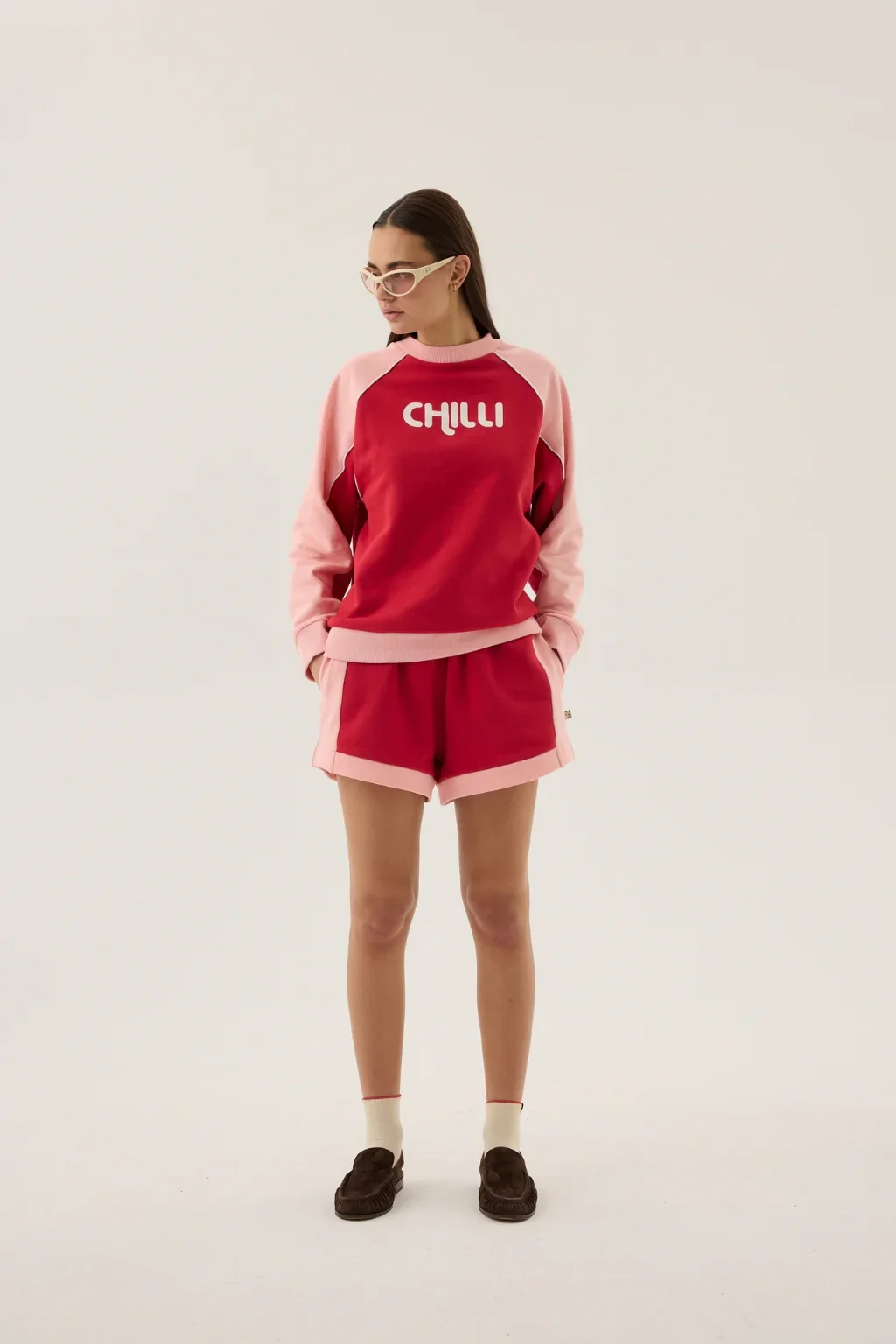 ARAMINTA JAMES Womens Chilli Sweatshirt in Poppy Red - Image 2