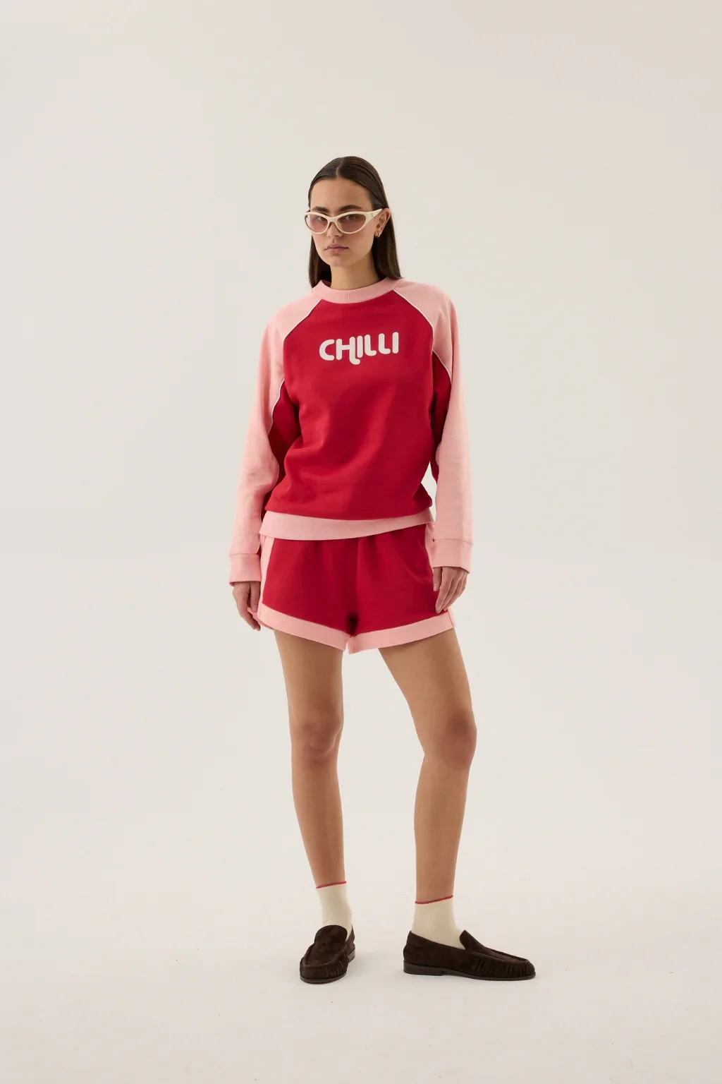 ARAMINTA JAMES Womens Chilli Sweatshirt in Poppy Red - Image 3