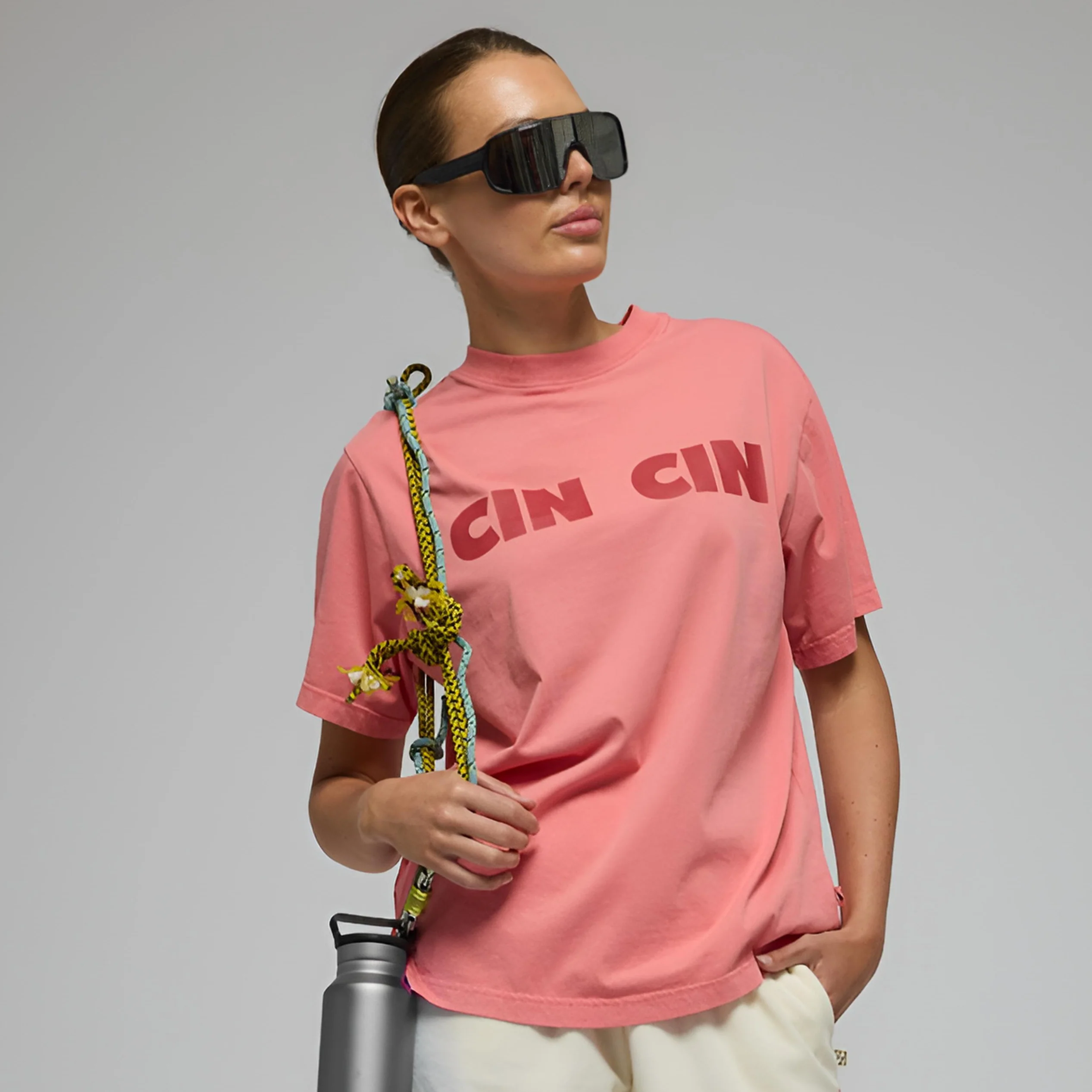 ARAMINTA JAMES Womens Cin Cin Tee Bougainvillea Pink - Image 5