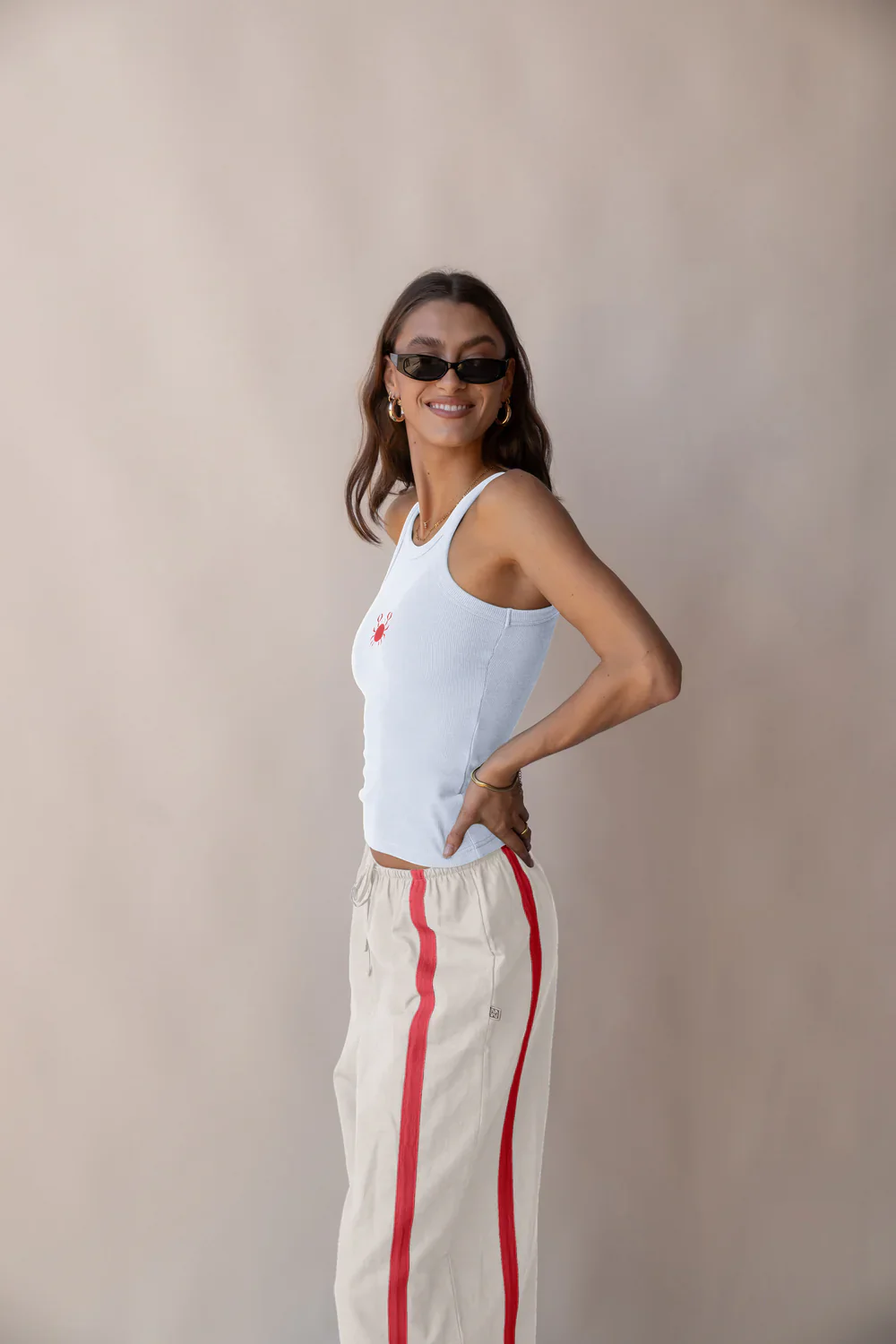 ARAMINTA JAMES Womens Crabe Tank - Snow - Image 4