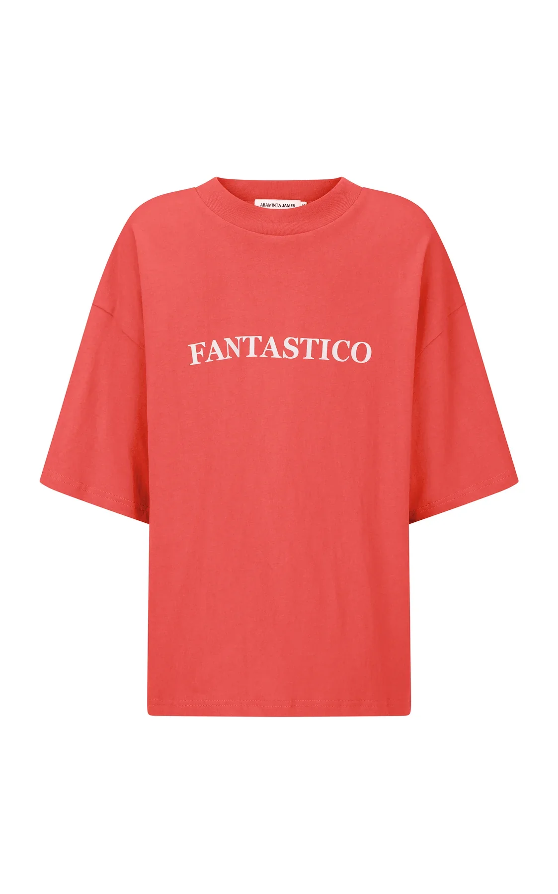 ARAMINTA JAMES Womens Fantastico Tee - Lobster Red - Image 9