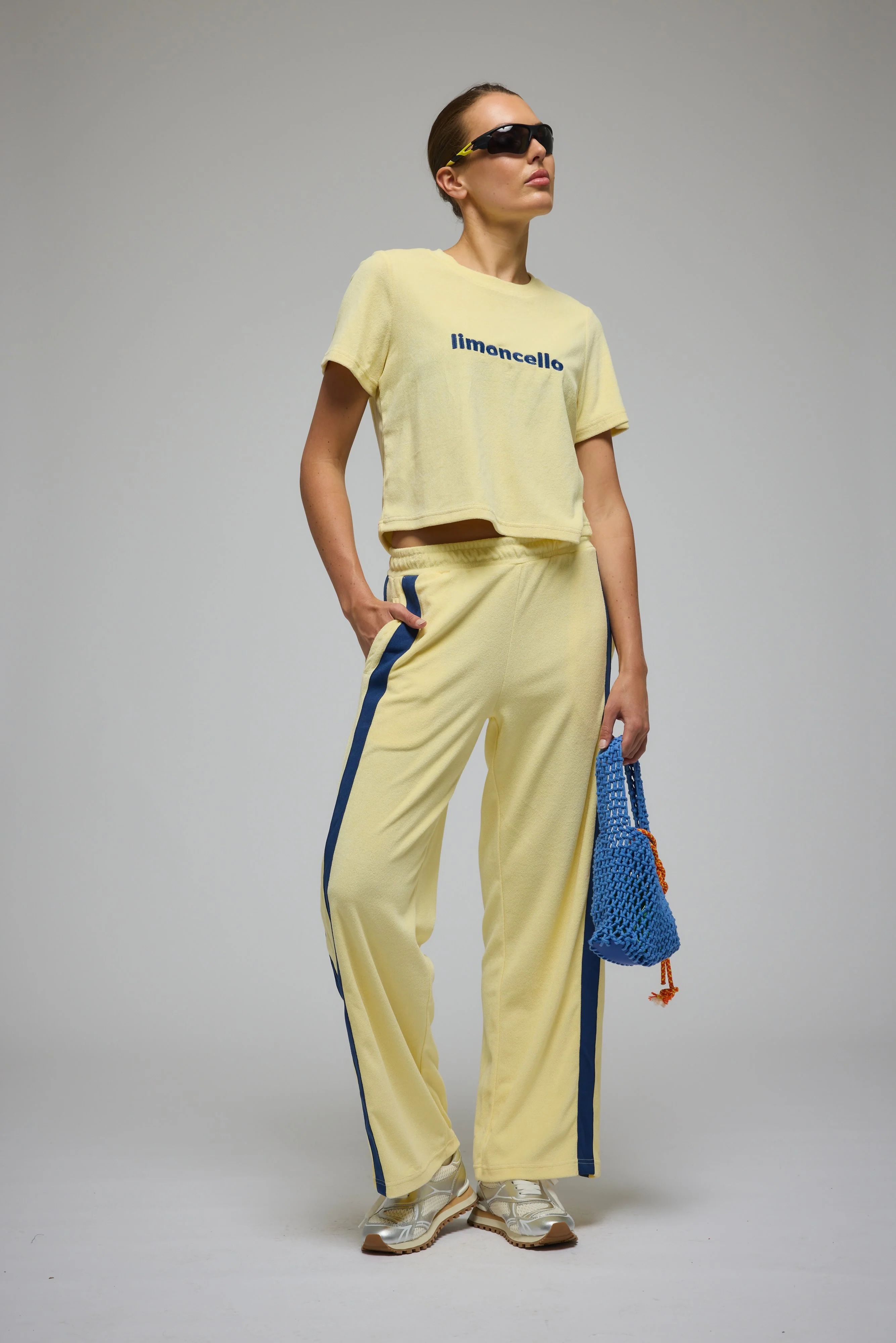 ARAMINTA JAMES Womens Limoncello Terry Tee Lemon Cream - Image 2