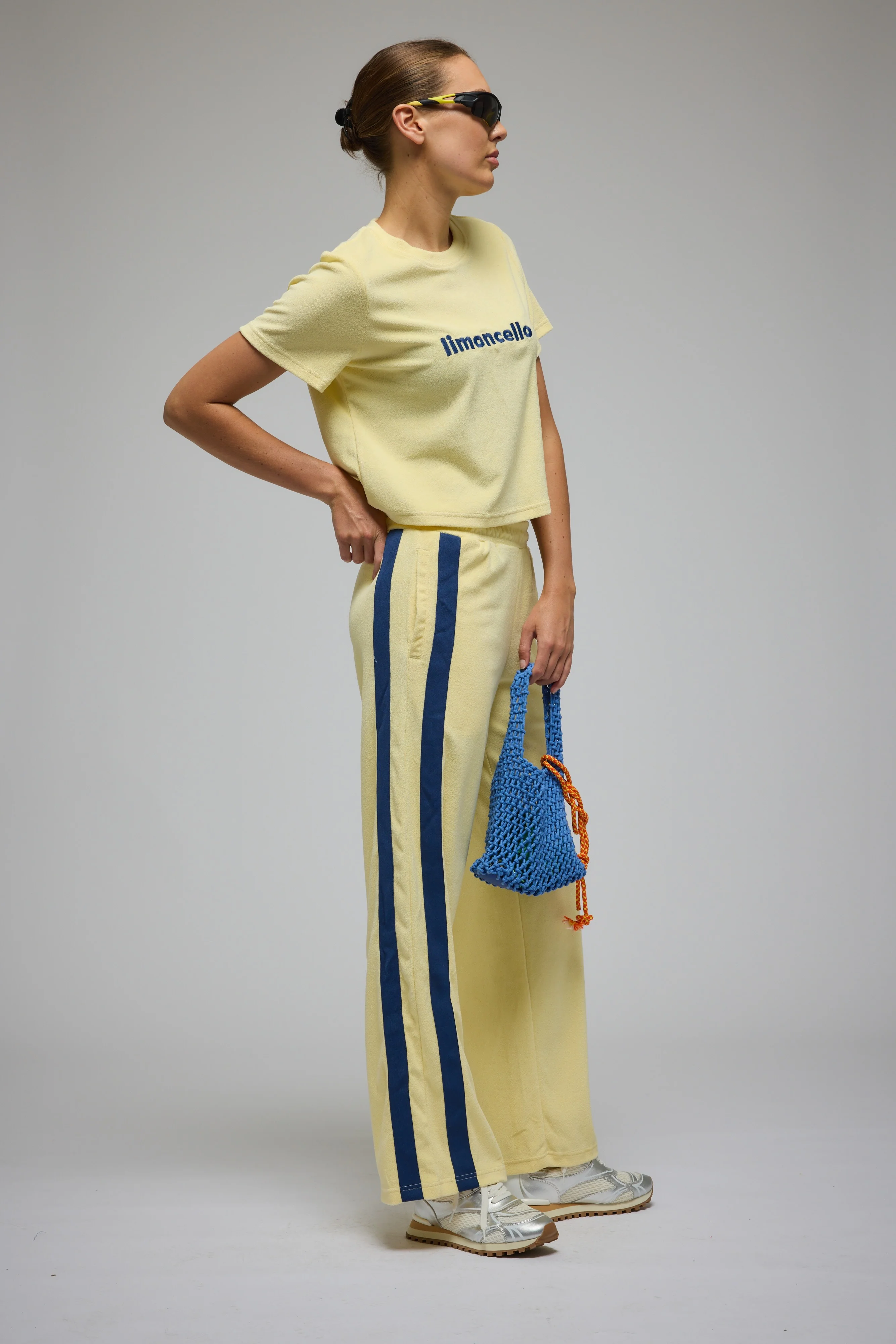 ARAMINTA JAMES Womens Limoncello Terry Tee Lemon Cream - Image 3