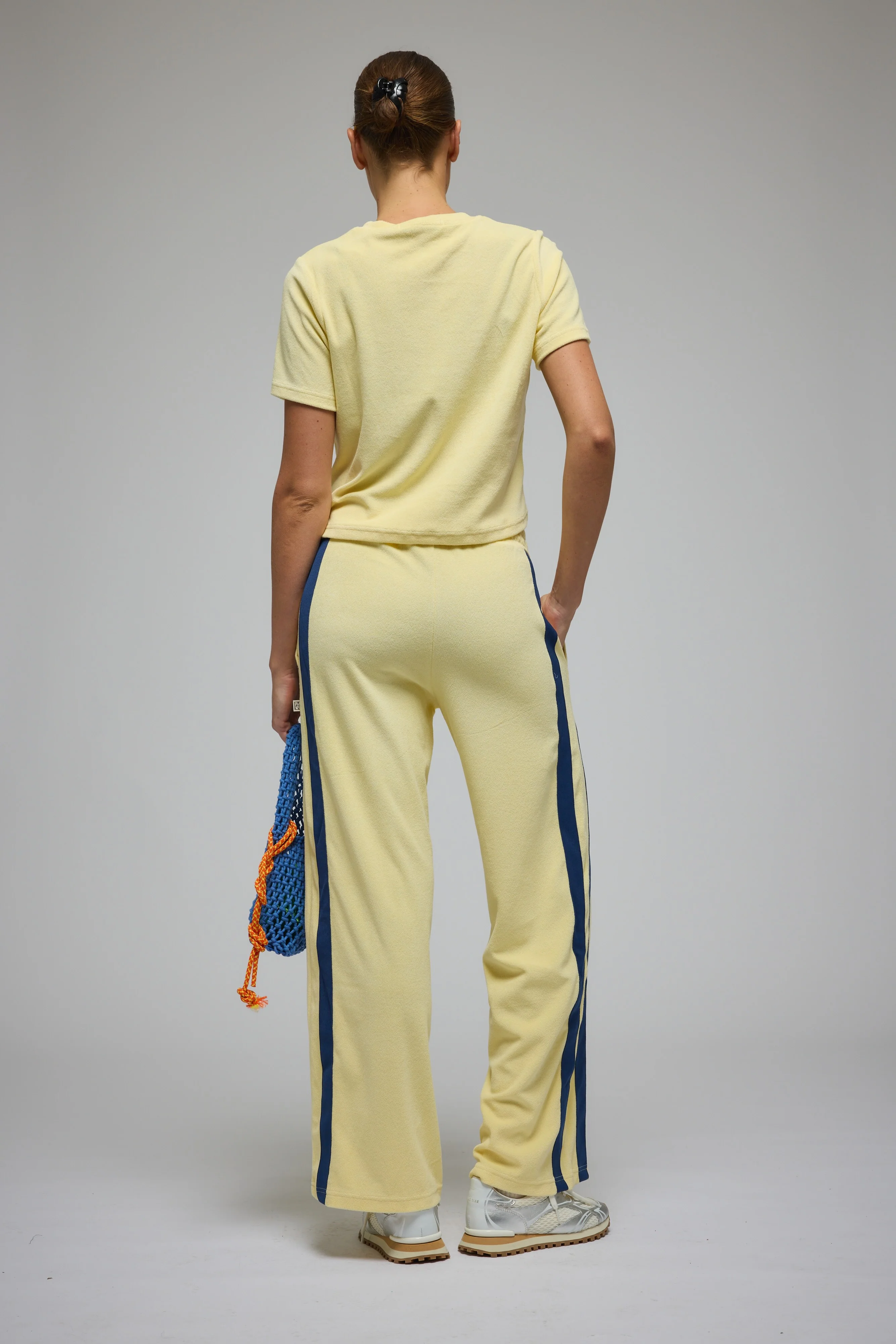 ARAMINTA JAMES Womens Limoncello Terry Tee Lemon Cream - Image 5