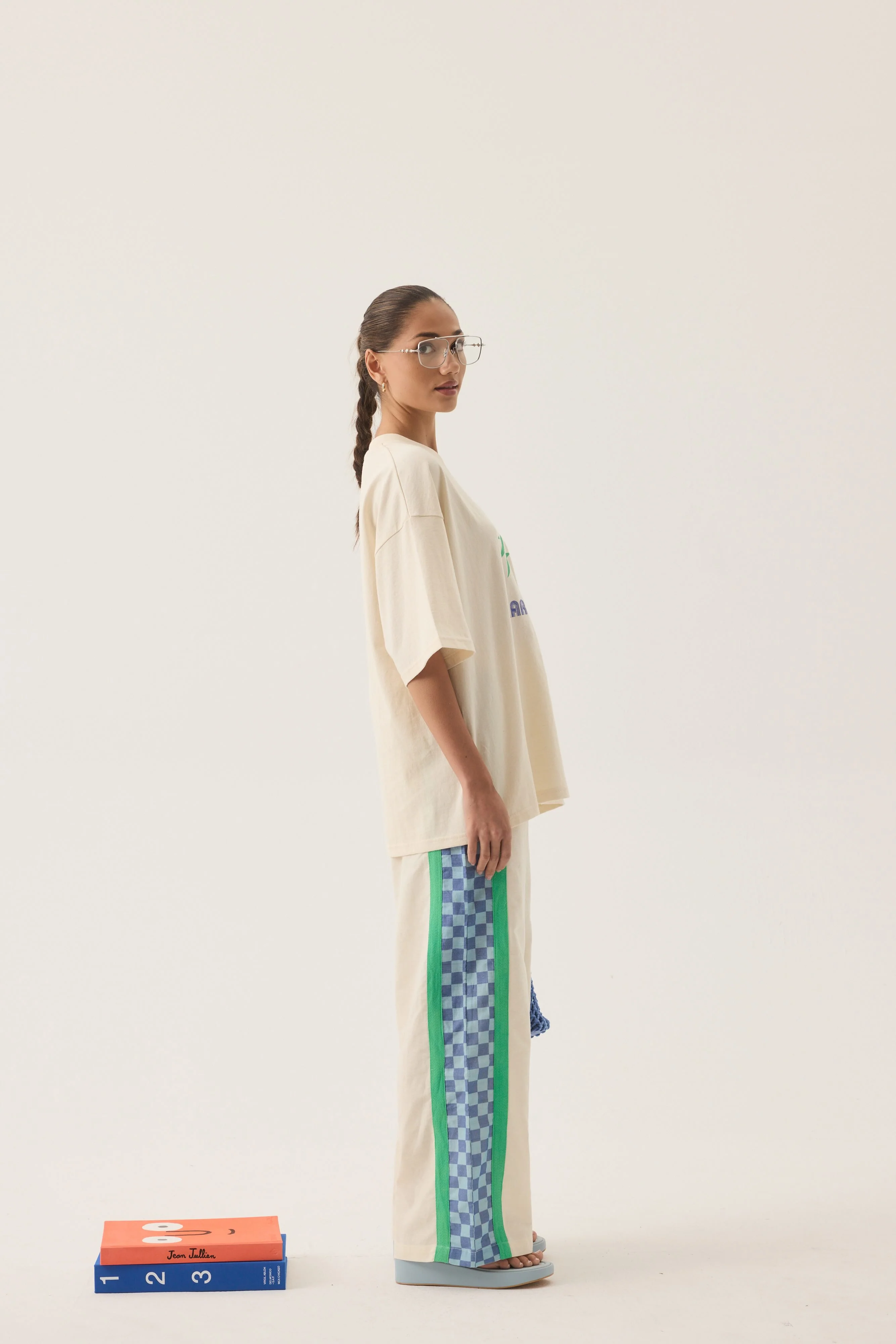 ARAMINTA JAMES Womens Margarita Oversized Tee in Natural - Image 6