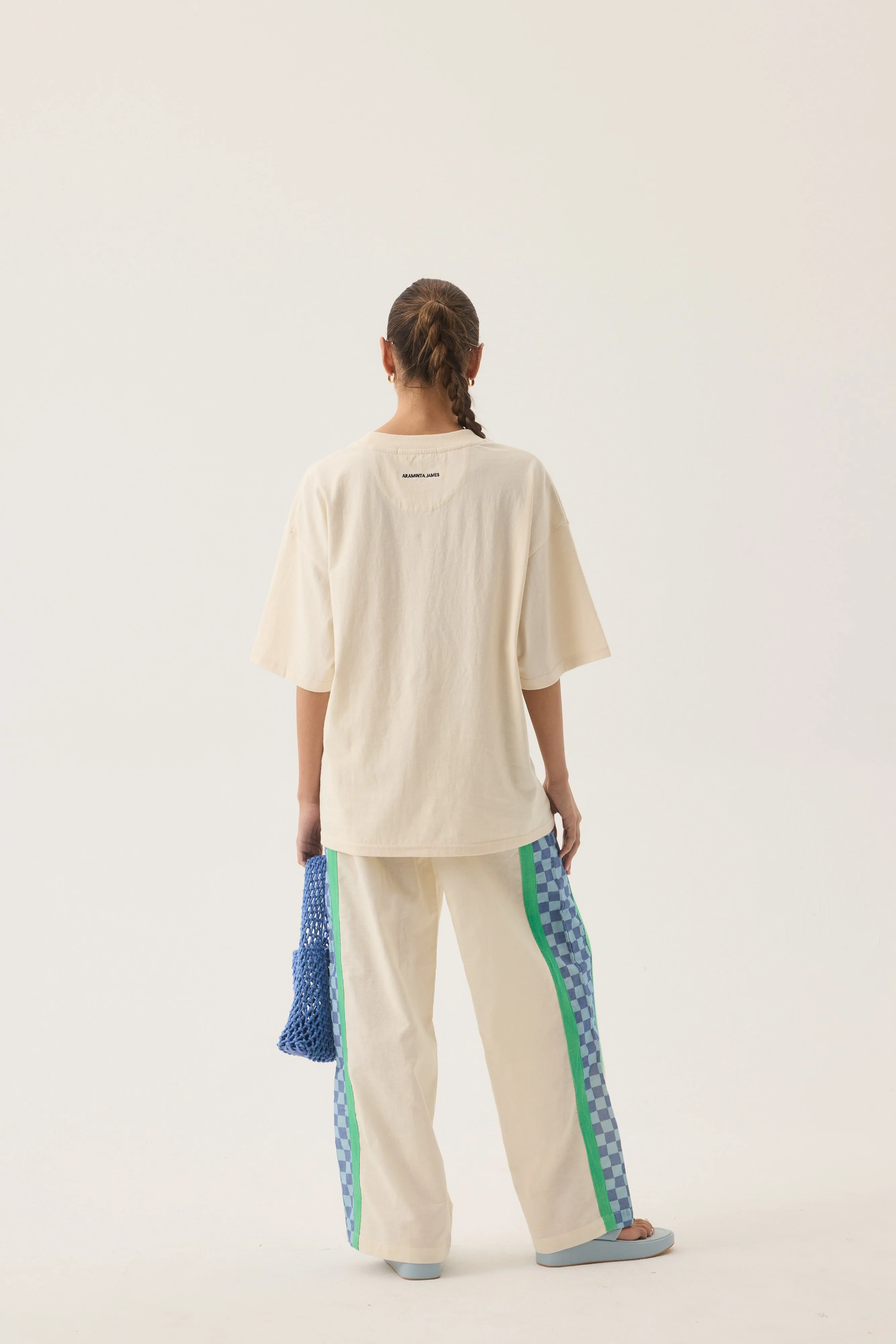 ARAMINTA JAMES Womens Margarita Oversized Tee in Natural - Image 7