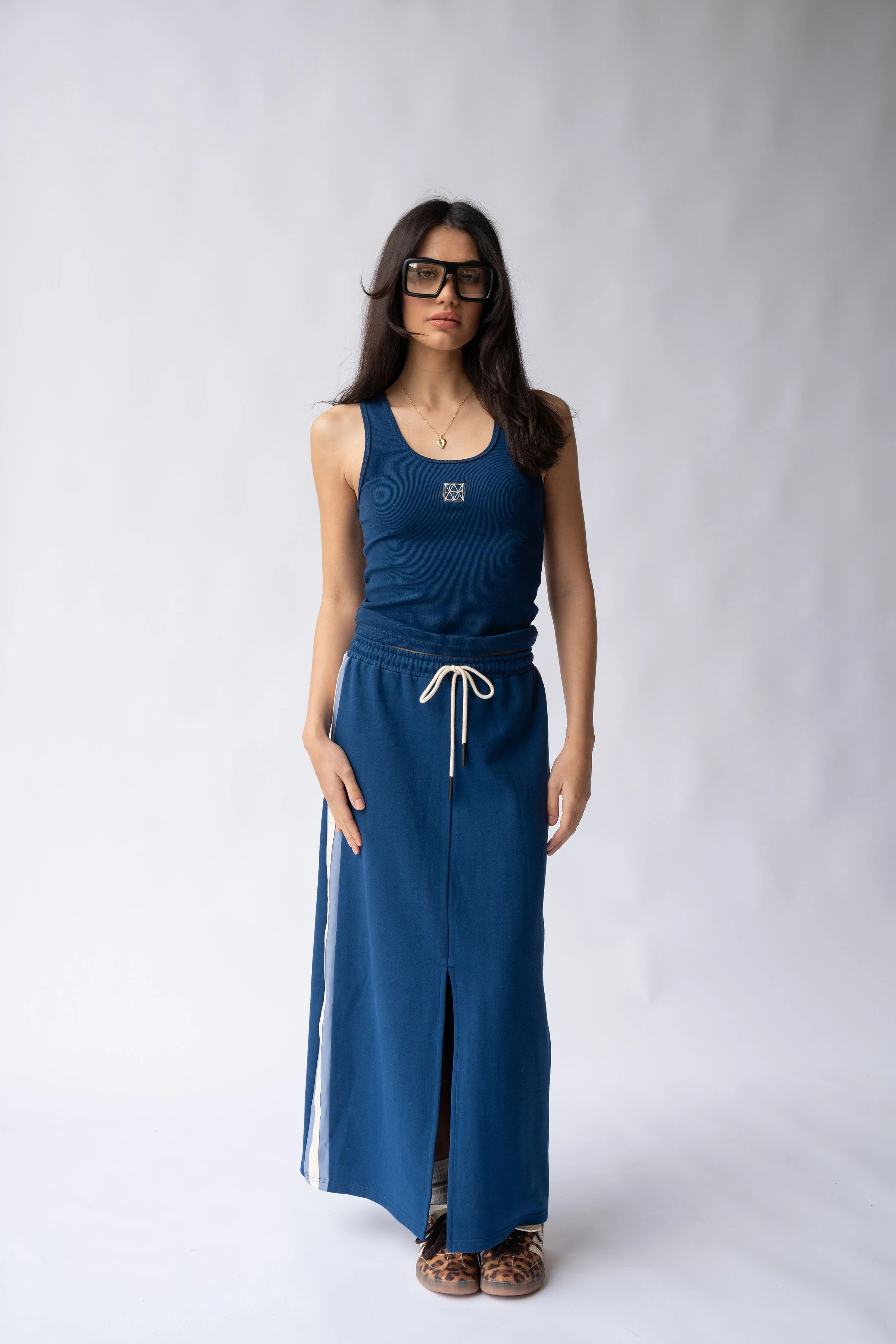 ARAMINTA JAMES Womens Mio Tank - Midnight Blue - Image 2