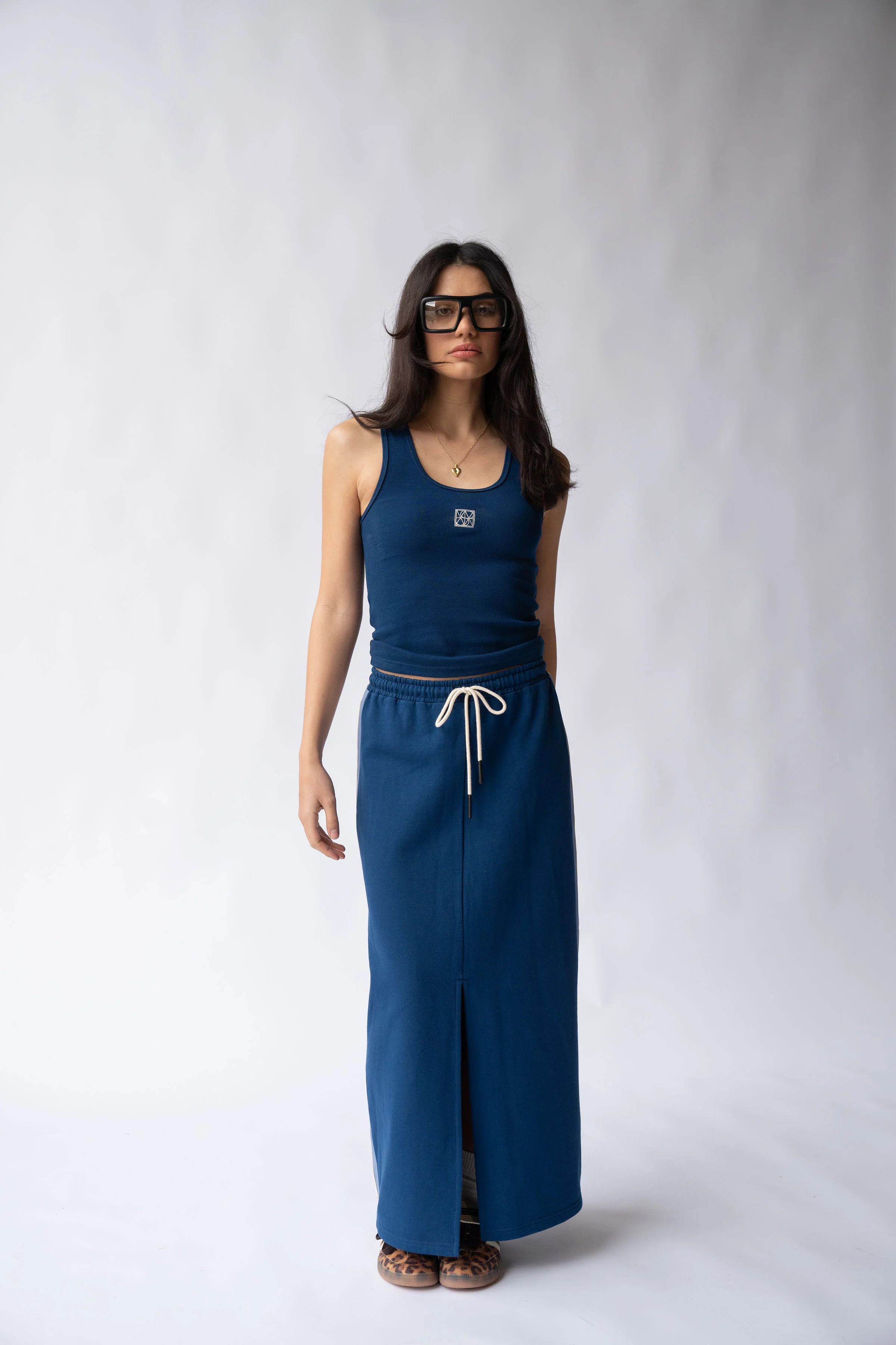 ARAMINTA JAMES Womens Mio Tank - Midnight Blue - Image 3