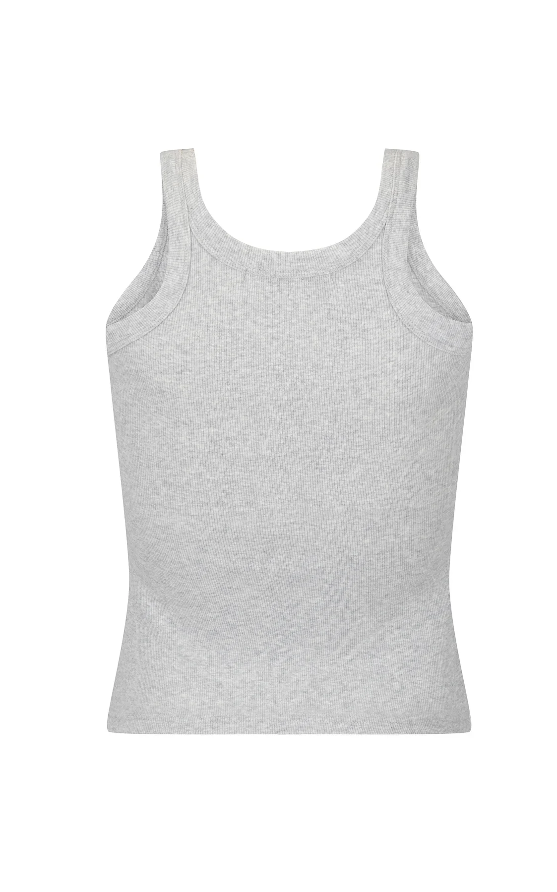 ARAMINTA JAMES Womens Monogram Tank Grey Marle - Image 5