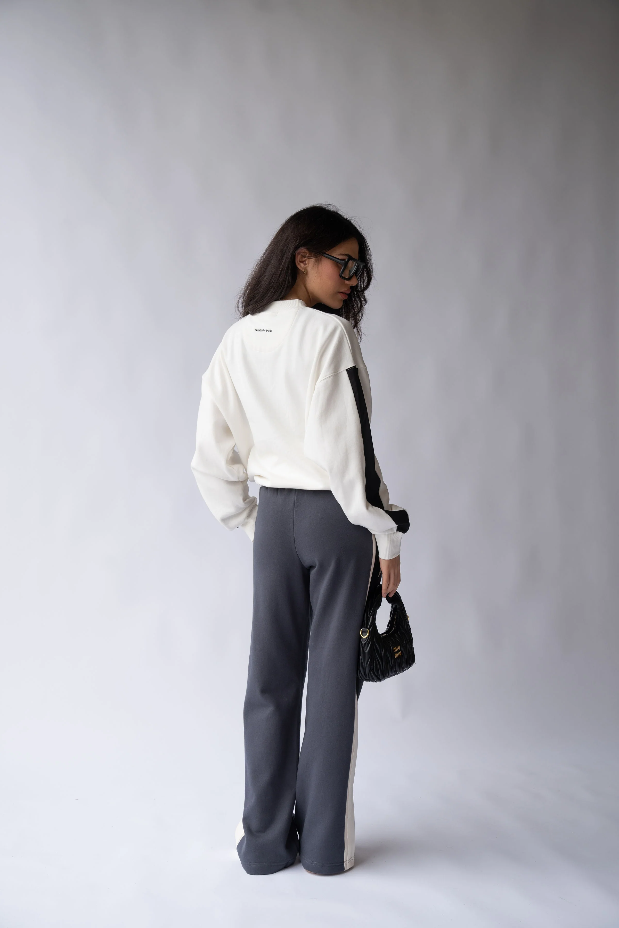 ARAMINTA JAMES Womens Parisienne Trackpant - Noir - Image 6