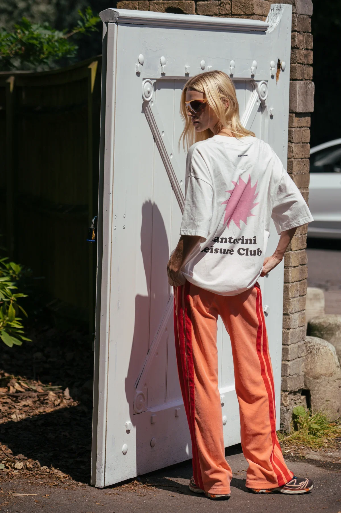 ARAMINTA JAMES Womens Santorini Oversized Tee Warm White - Image 7