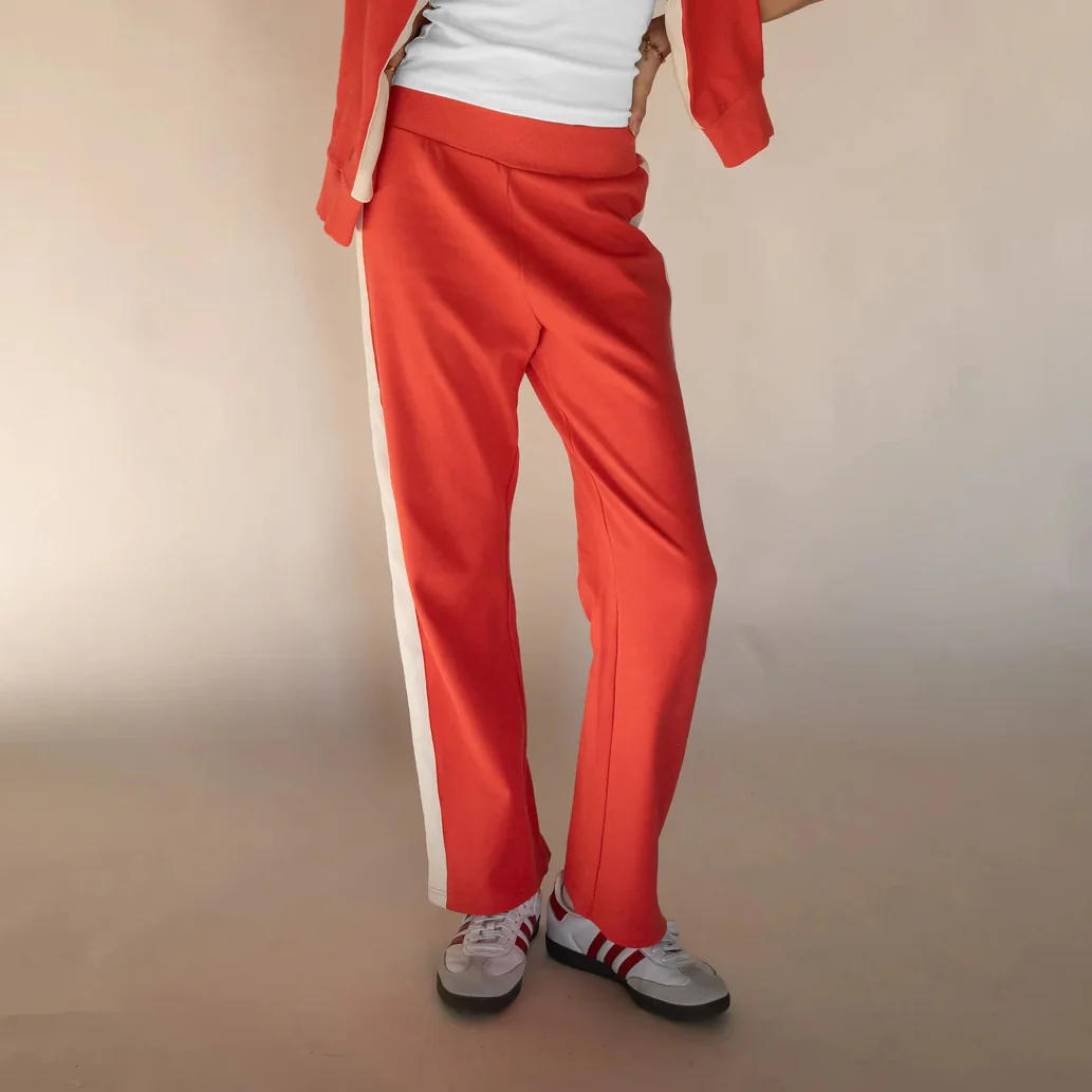 ARAMINTA JAMES Womens Serafina Knit Pant - Lobster Red - Image 2