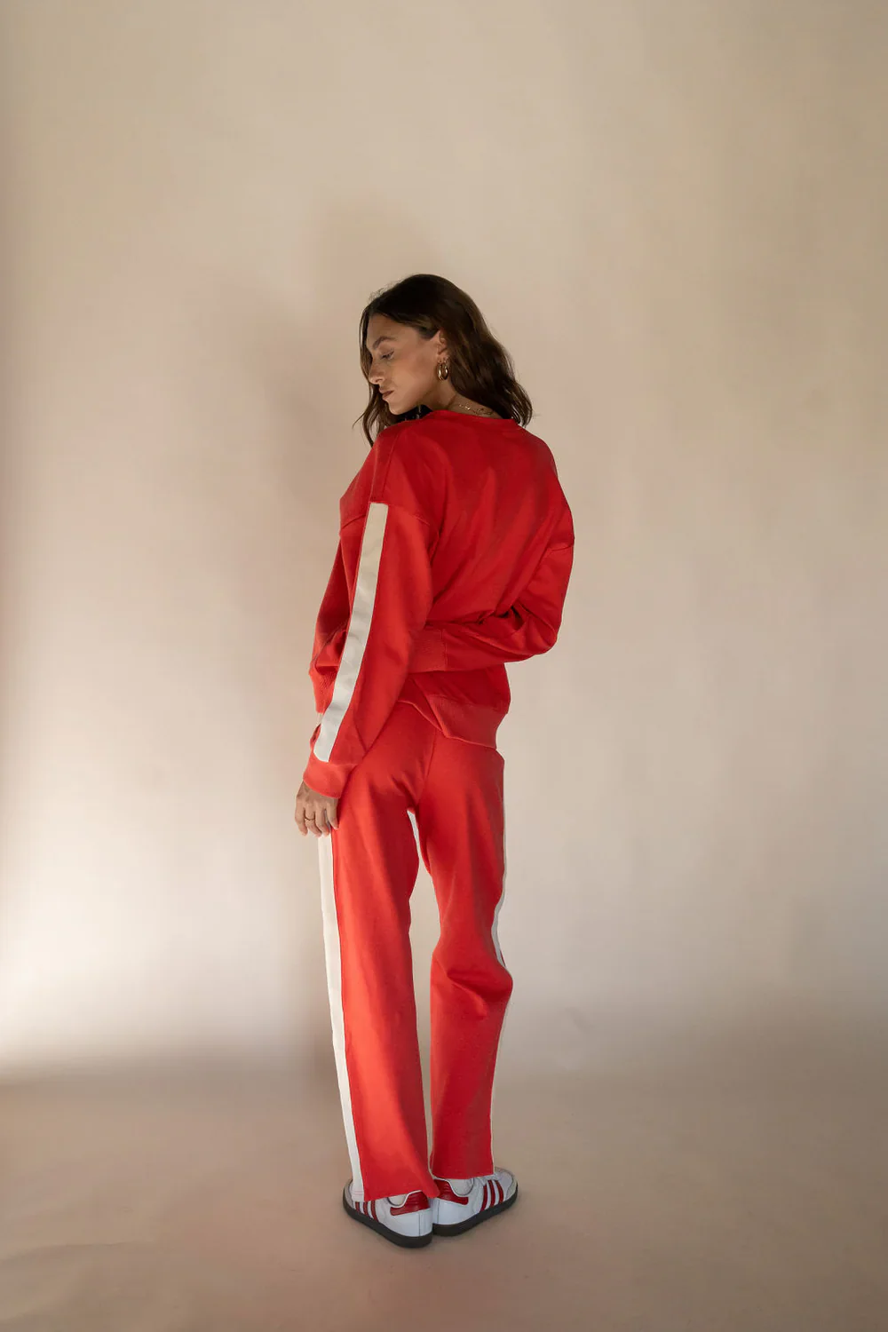 ARAMINTA JAMES Womens Serafina Knit Pant - Lobster Red - Image 4