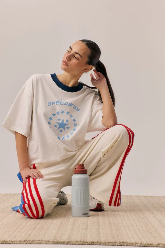 ARAMINTA JAMES Womens Speedway Oversized Tee in Snow - Image 12