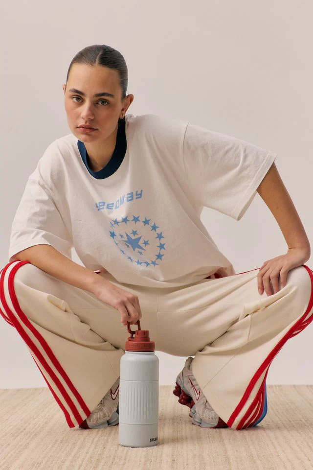 ARAMINTA JAMES Womens Speedway Oversized Tee in Snow - Image 14