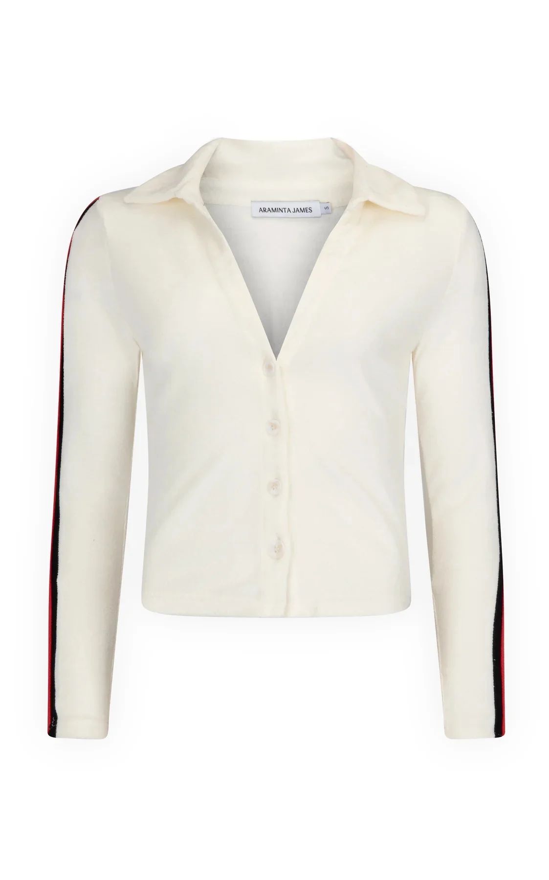 ARAMINTA JAMES Womens Sportif Cardigan - Coconut - Image 11