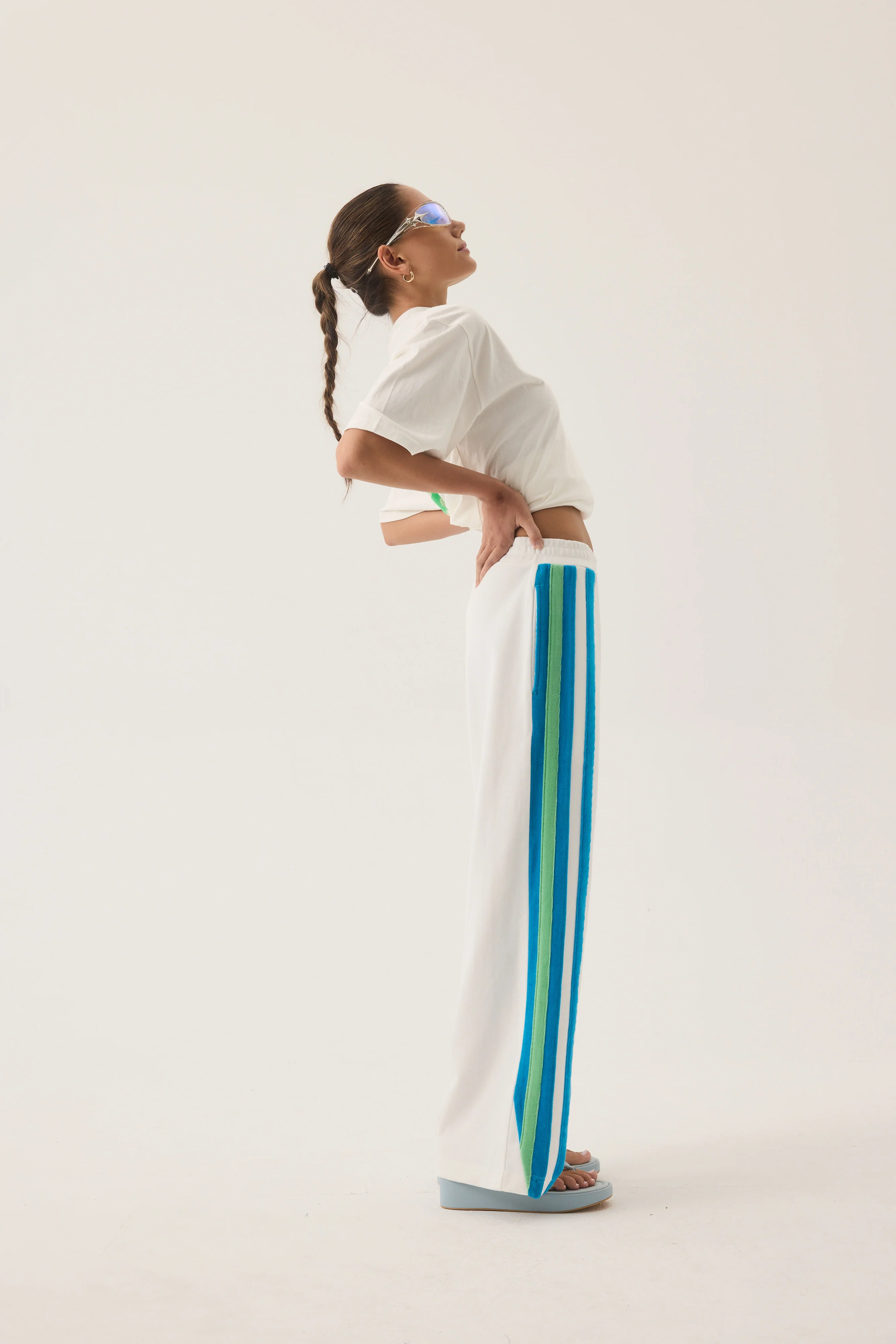 ARAMINTA JAMES Womens Vacation Sporty Pant in Snow - Image 3