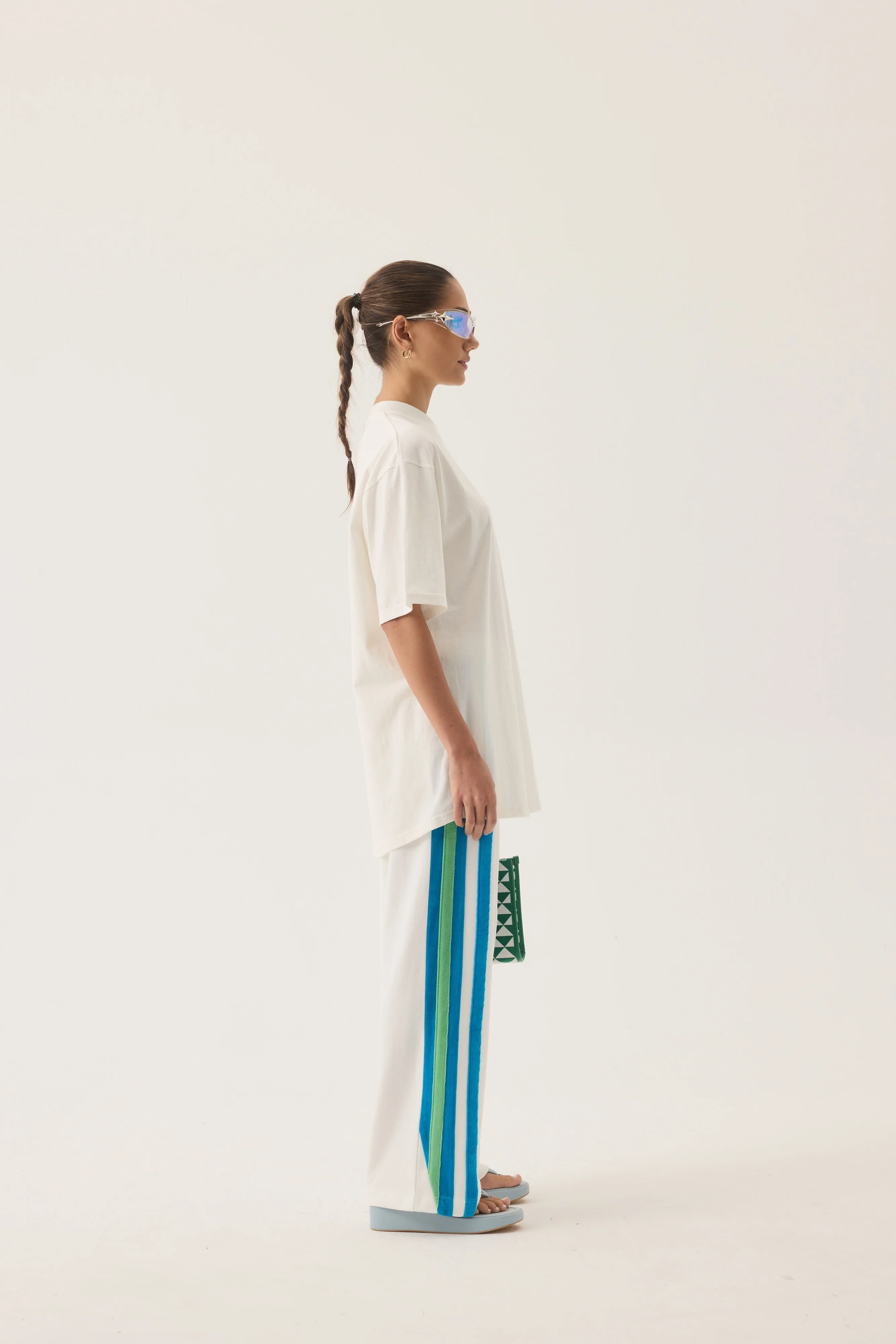 ARAMINTA JAMES Womens Vacation Sporty Pant in Snow - Image 4