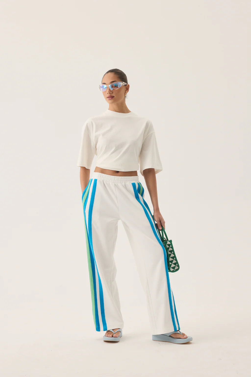ARAMINTA JAMES Womens Vacation Sporty Pant in Snow - Image 6