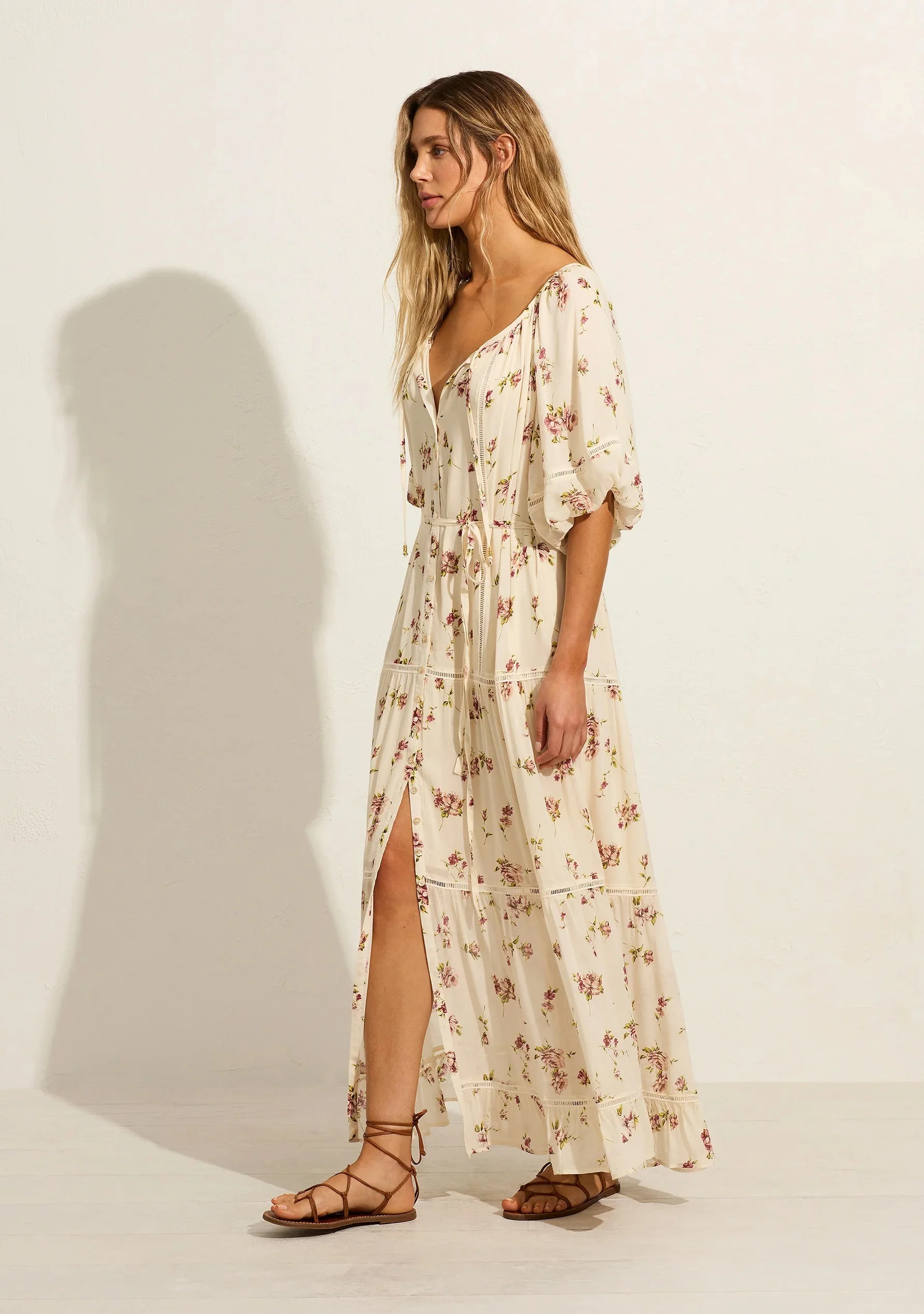 AUGUSTE THE LABEL Womens Alannah Maxi Dress - Ivory - Image 7