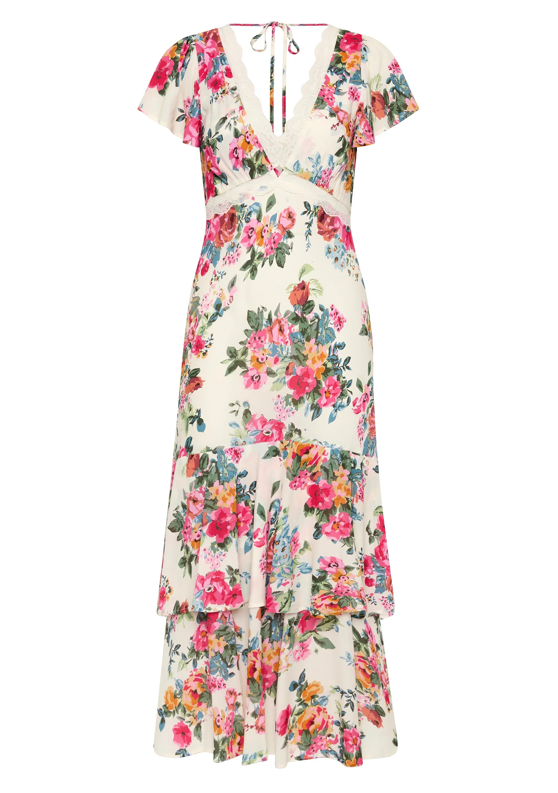 AUGUSTE THE LABEL Womens Allison Midi Dress - Off White - Image 4