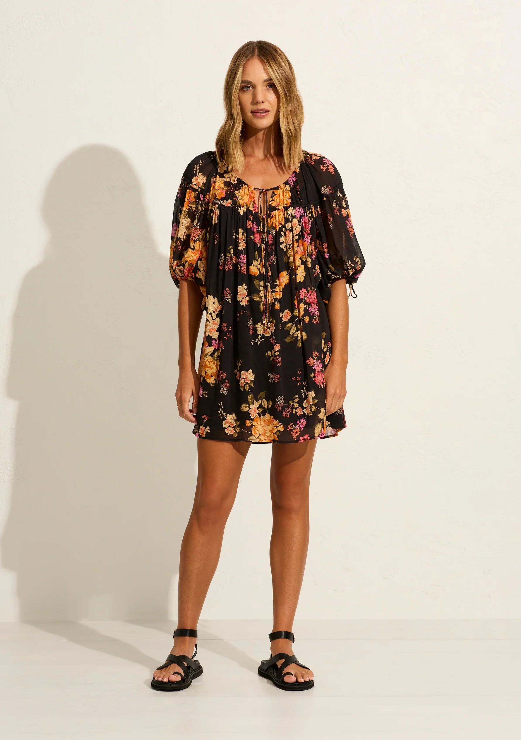 AUGUSTE THE LABEL Womens Autumn Mini Dress - Black - Image 3