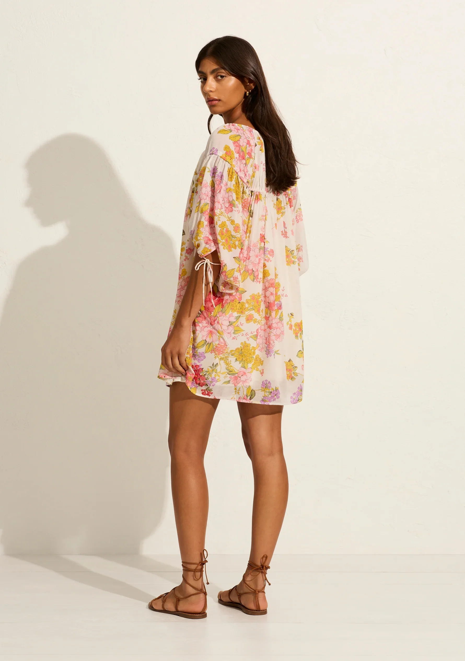AUGUSTE THE LABEL Womens Autumn Mini Dress - Off White - Image 3