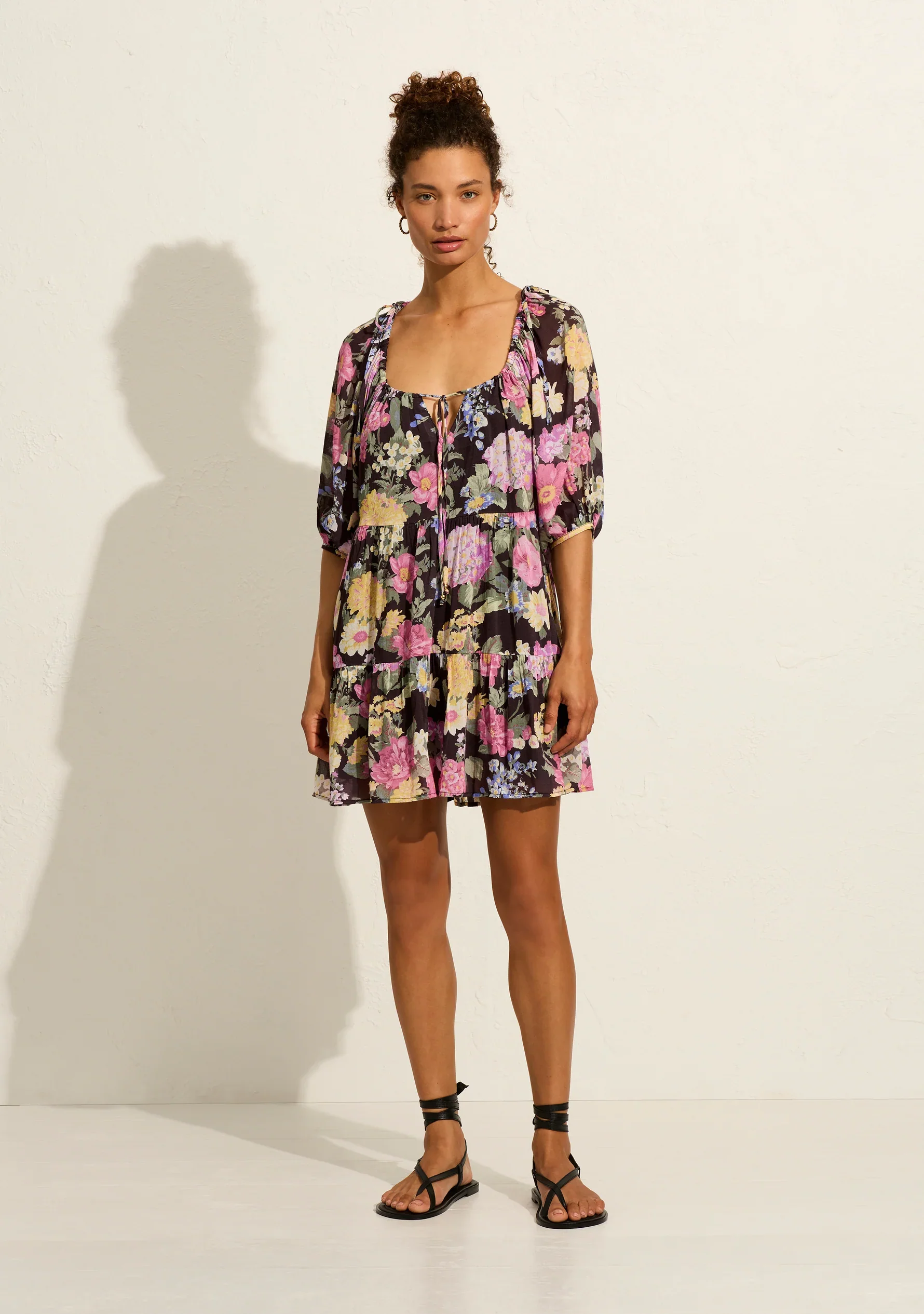 AUGUSTE THE LABEL Womens Daphne Mini Dress - Black - Image 2