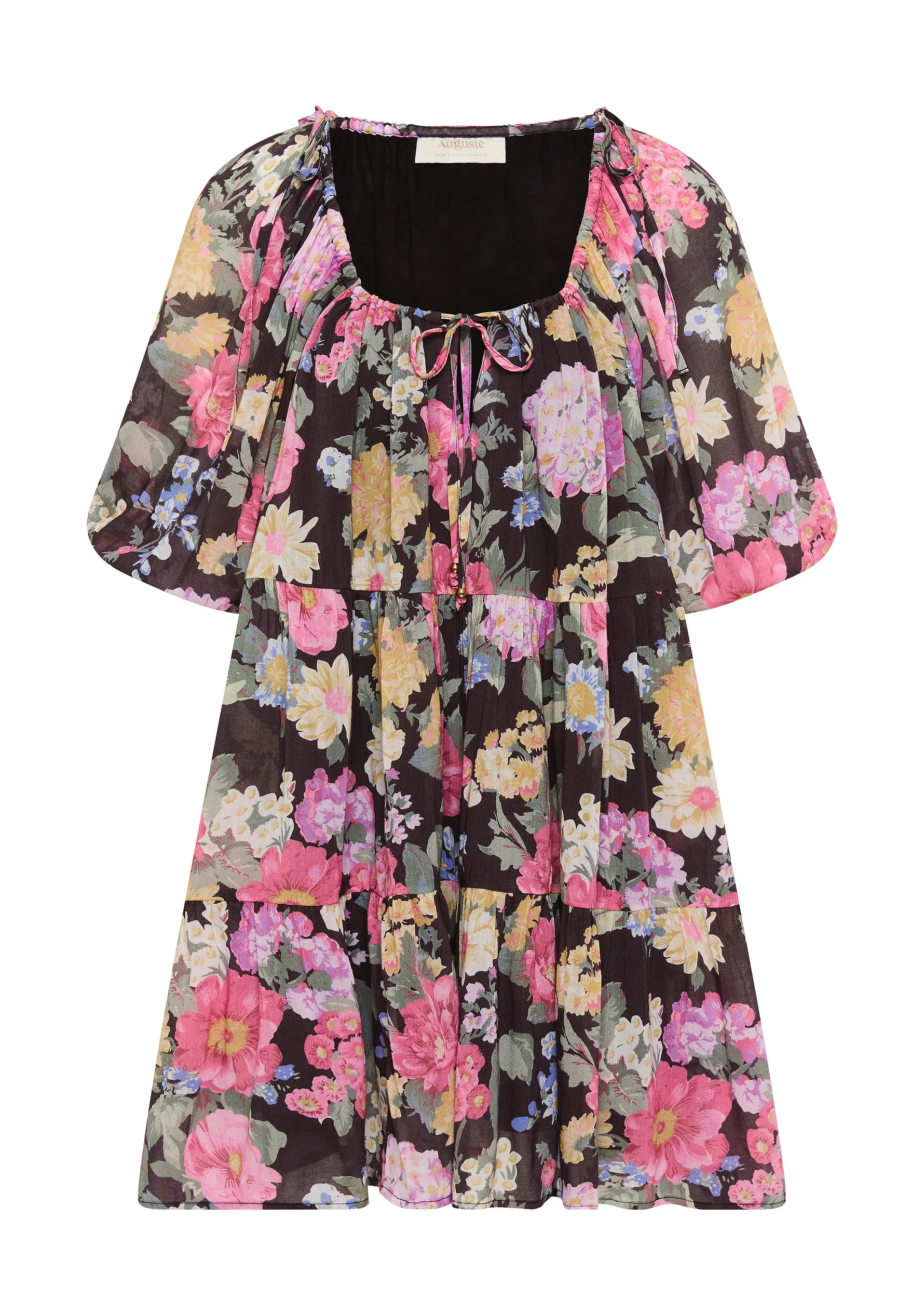AUGUSTE THE LABEL Womens Daphne Mini Dress - Black - Image 4