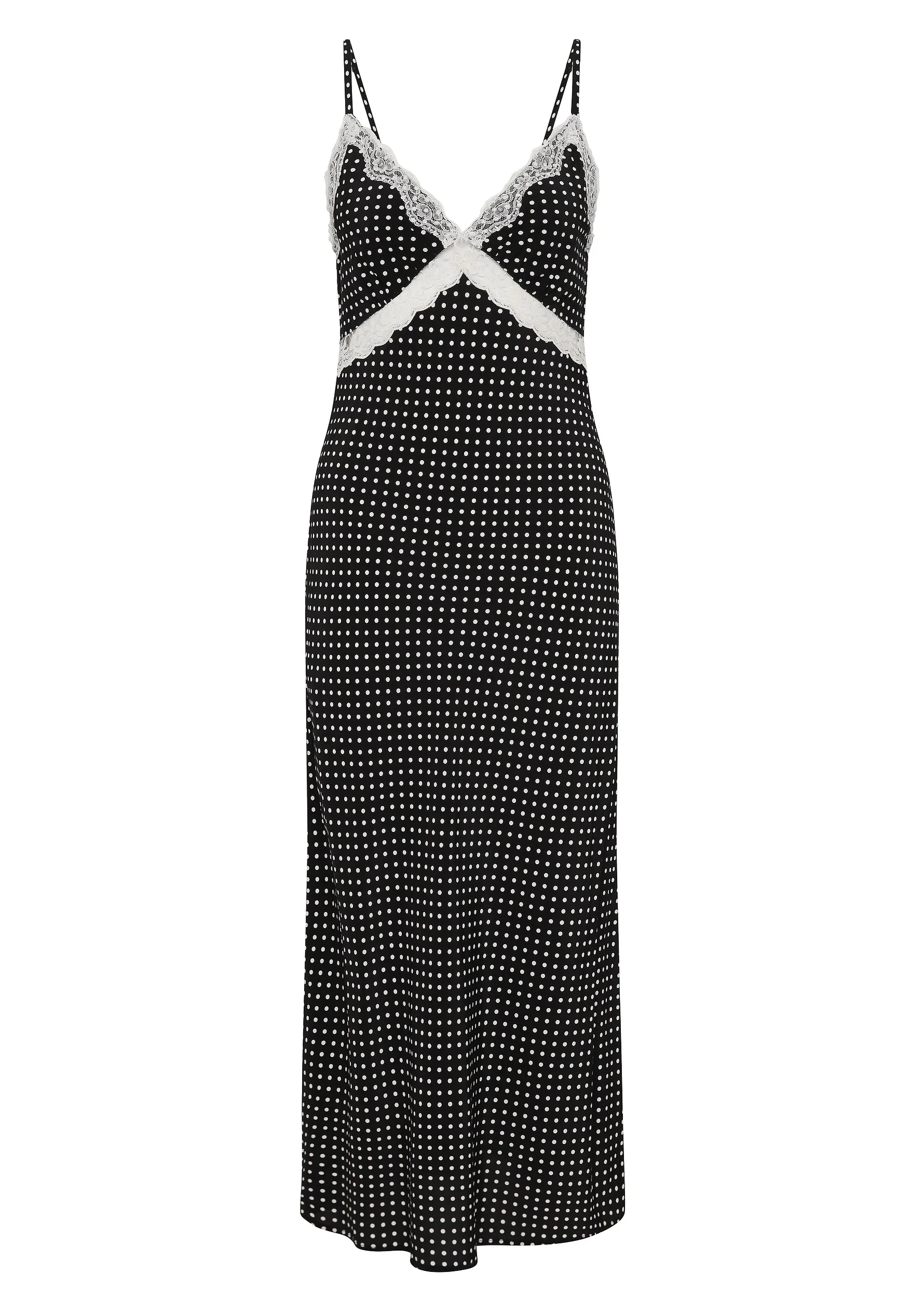 AUGUSTE THE LABEL Womens Darlene Midi Dress in Black Polka - Image 3