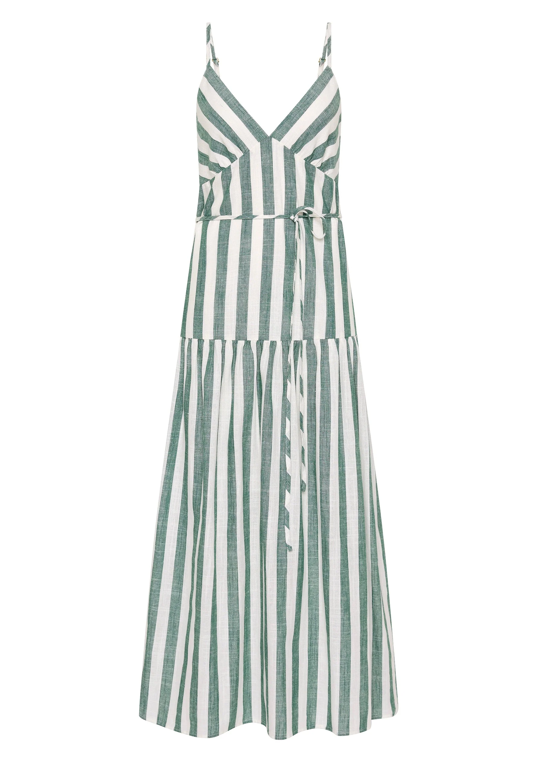 AUGUSTE THE LABEL Womens Elowen Maxi Dress - Forest Green - Image 4