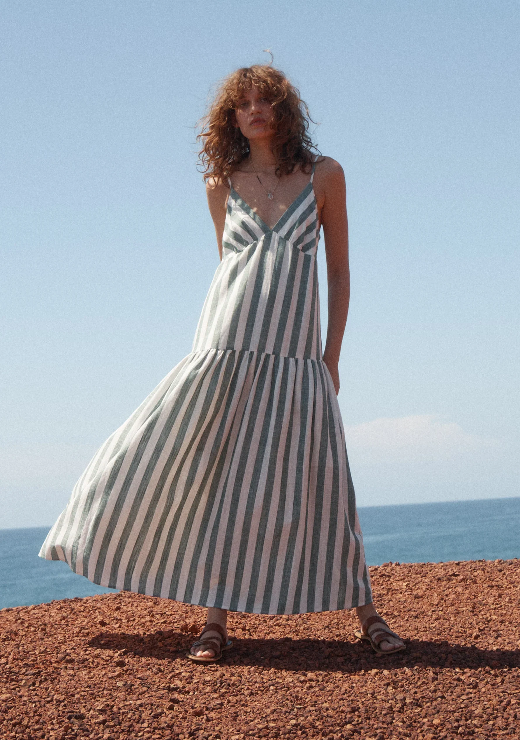 AUGUSTE THE LABEL Womens Elowen Maxi Dress - Forest Green - Image 5