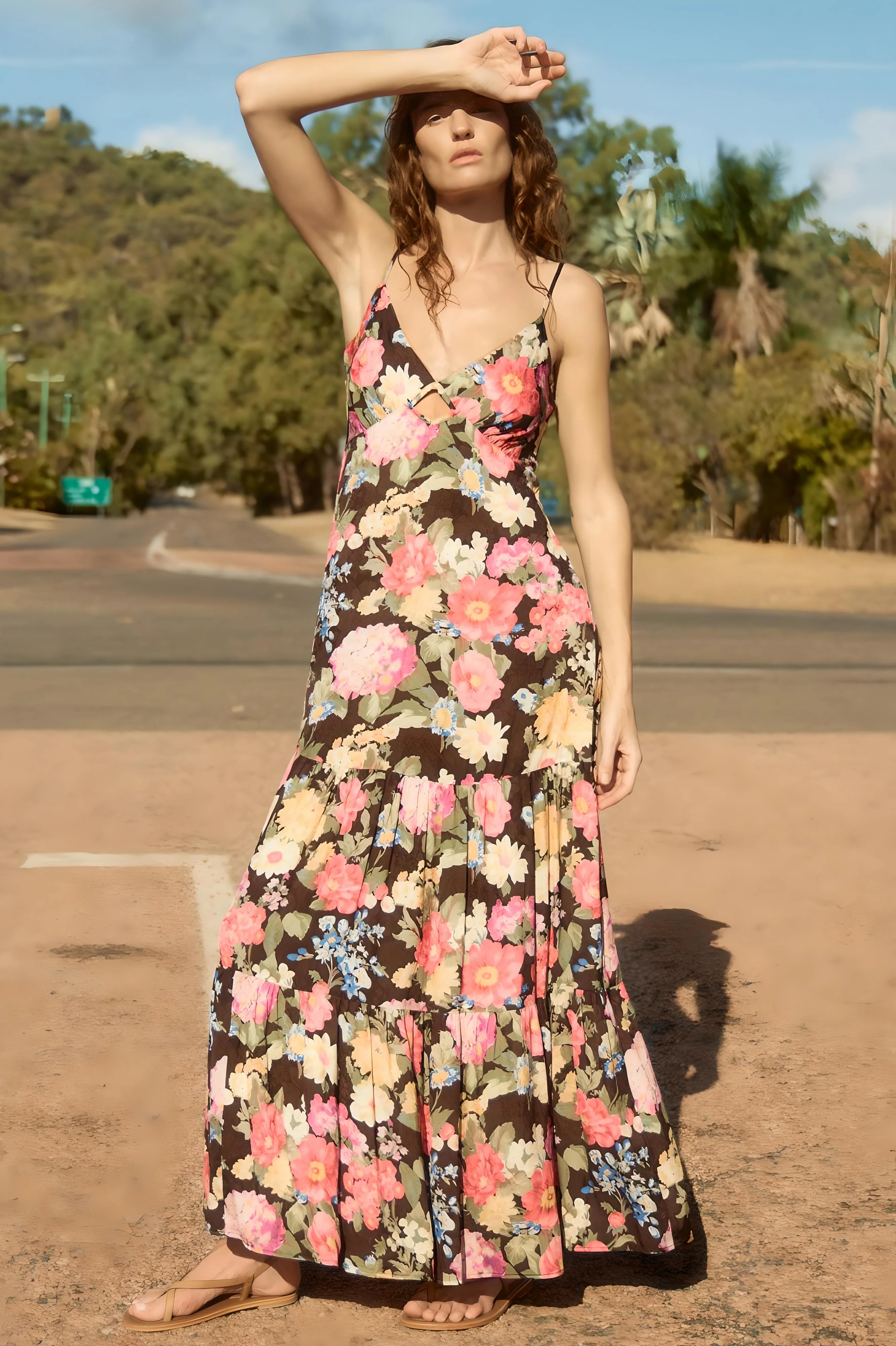AUGUSTE THE LABEL Womens Haisley Maxi Dress Black - Image 5