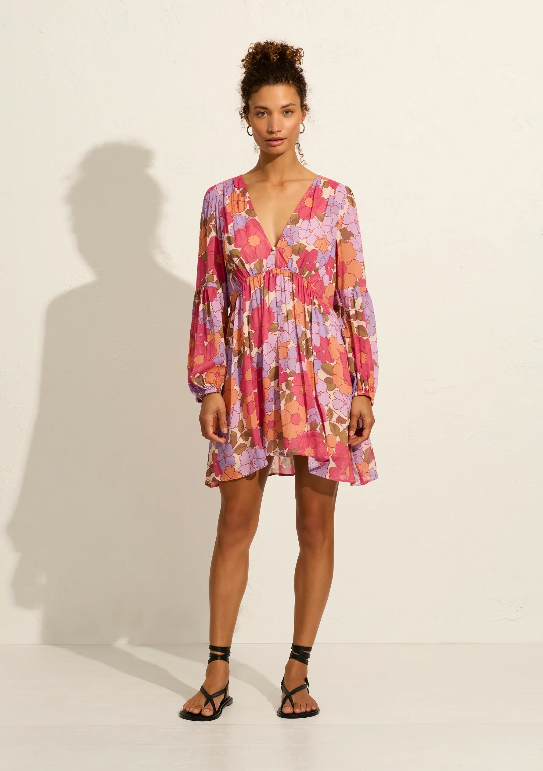 AUGUSTE THE LABEL Womens Helena Mini Dress - Red - Image 3