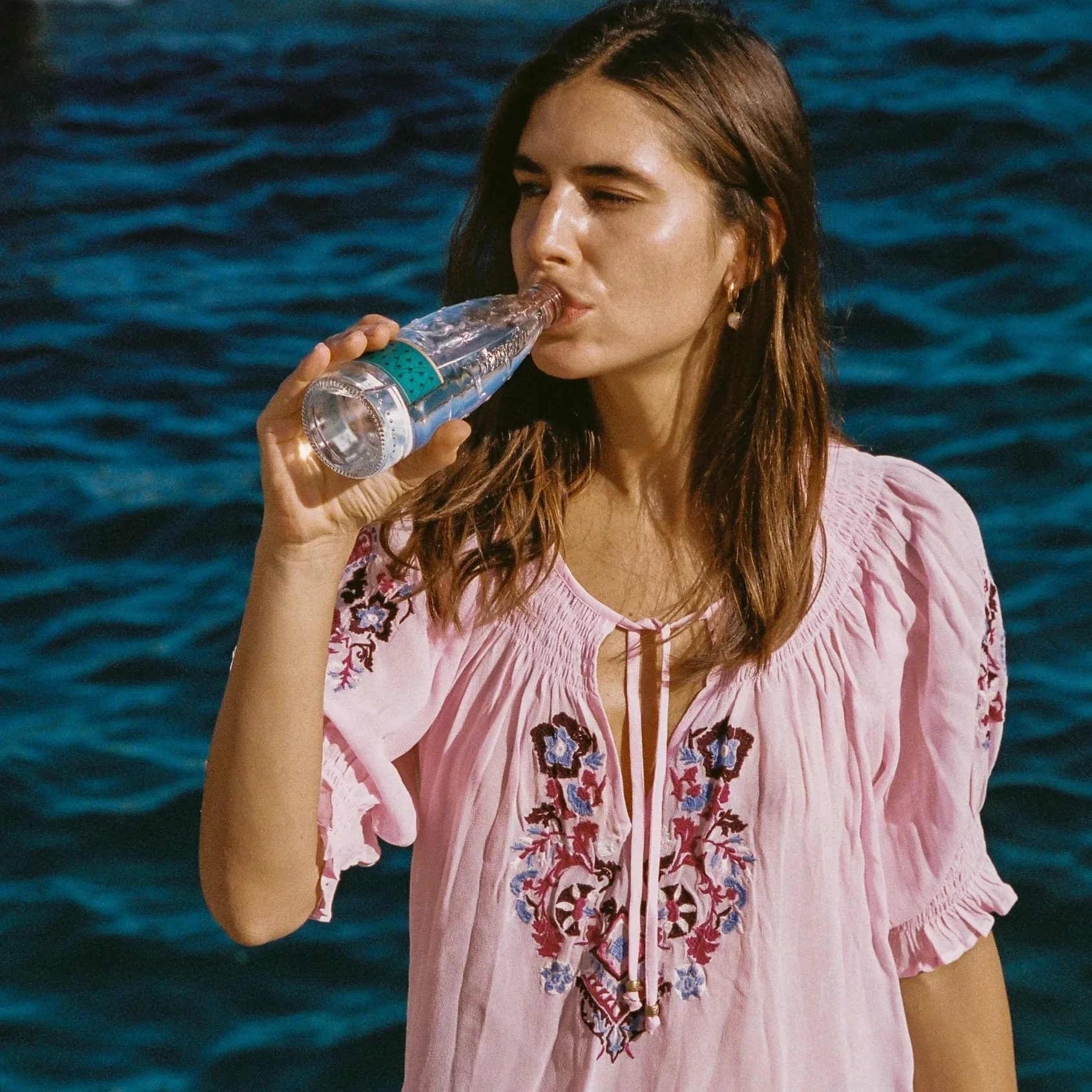 AUGUSTE THE LABEL Womens Indra Embroidered Blouse in Pink - Image 7