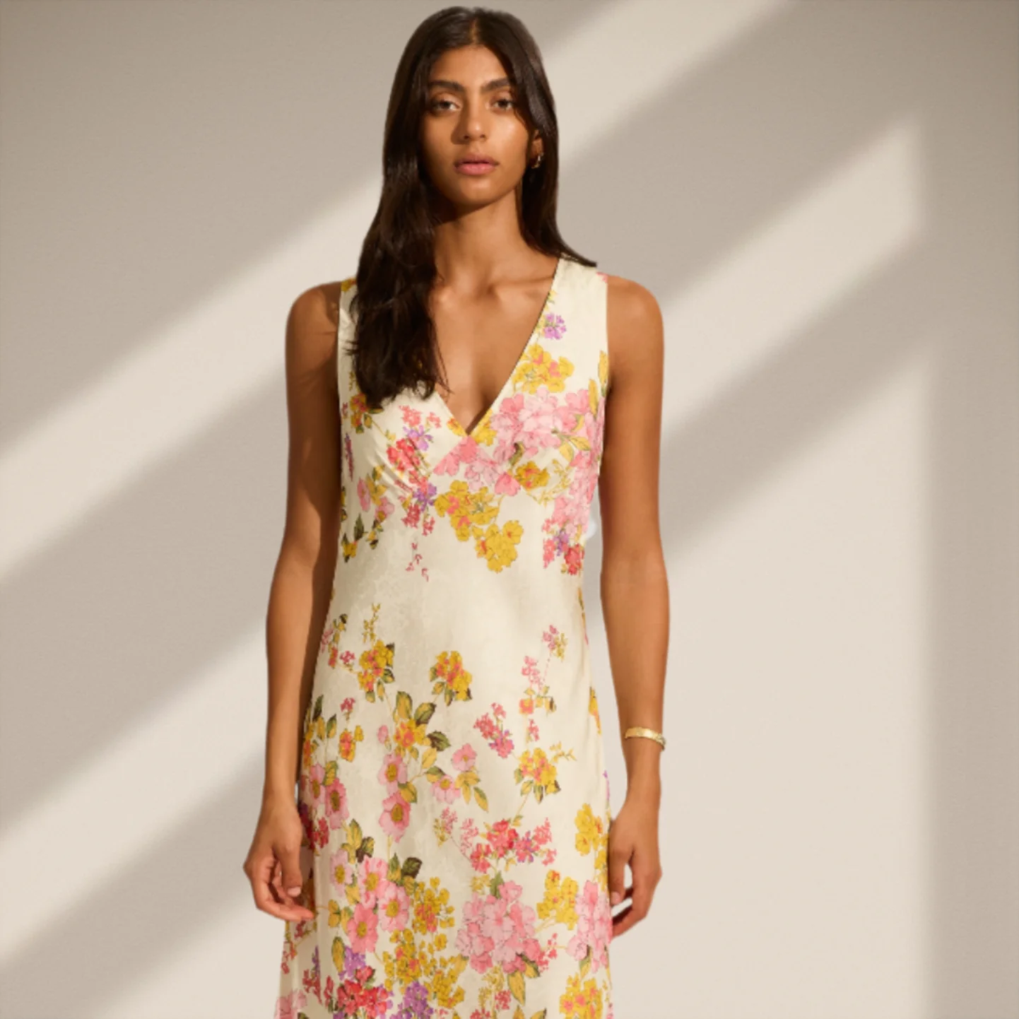 AUGUSTE THE LABEL Womens Lara Midi Dress - Off White - Image 9