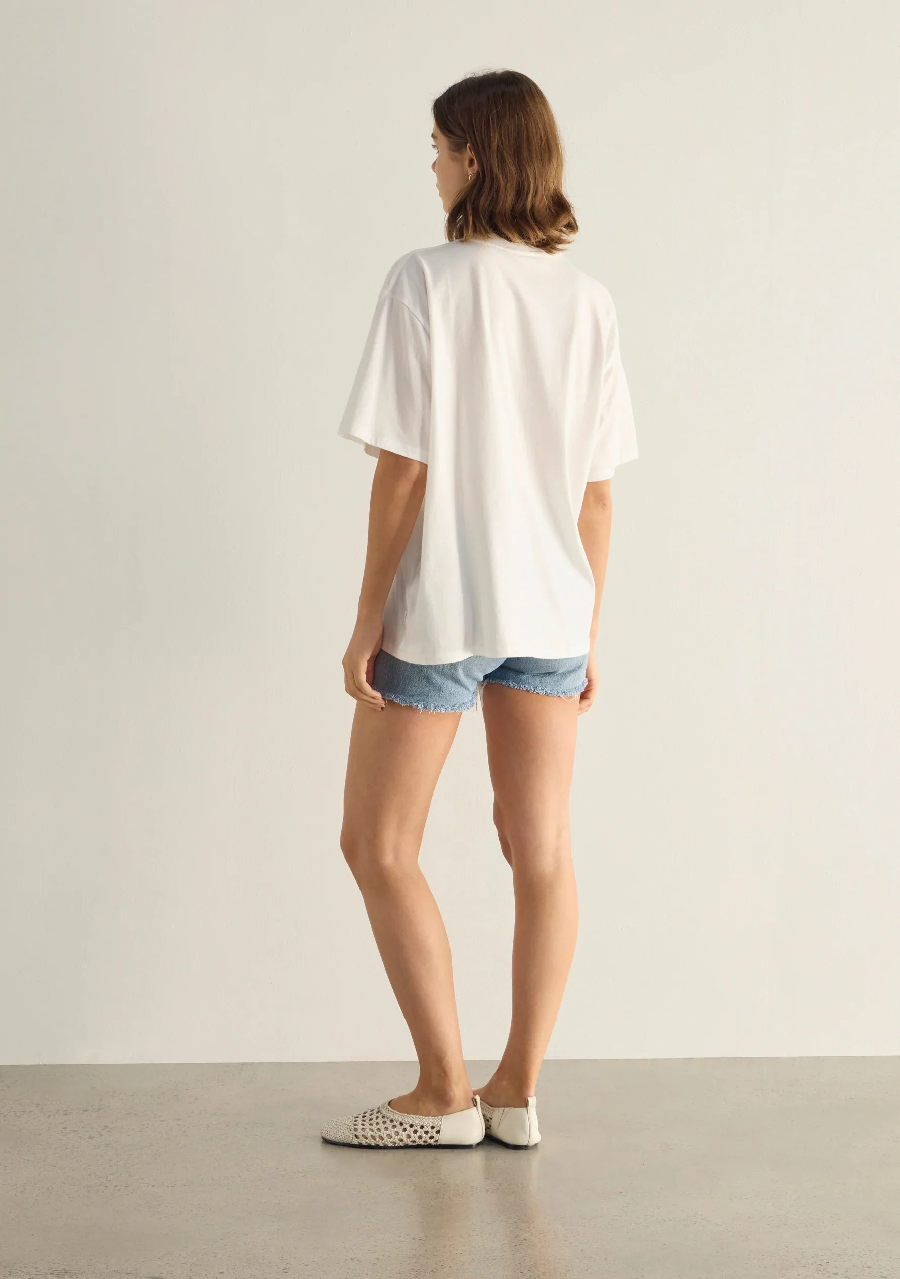 AUGUSTE THE LABEL Womens Le Soleil Boyfriend Tee in White - Image 3