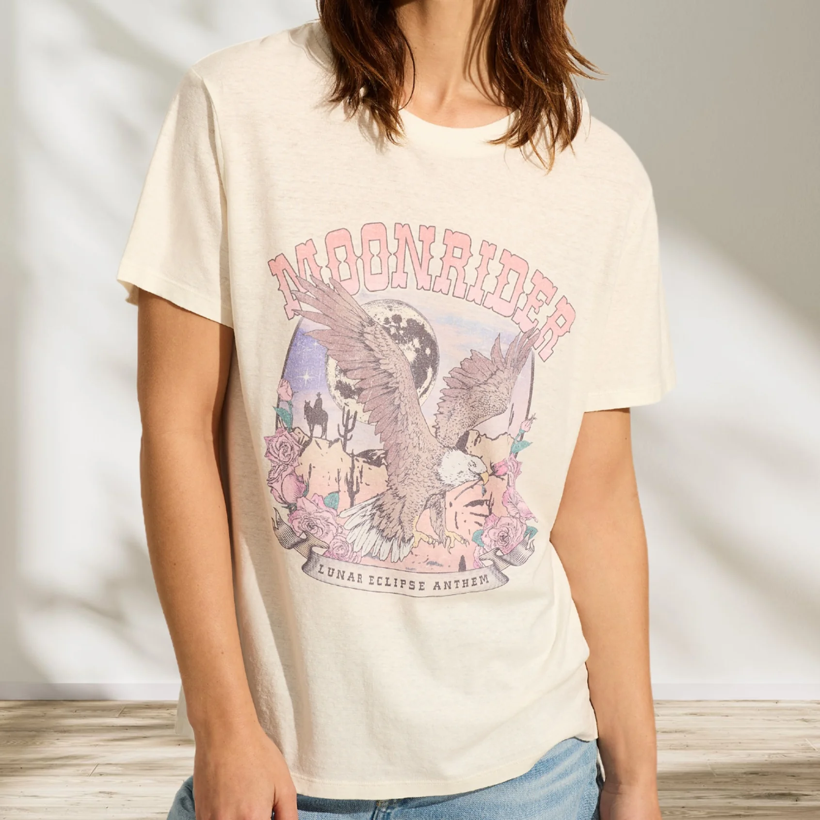 AUGUSTE THE LABEL Womens Moonrider Classic Tee - Off White - Image 2
