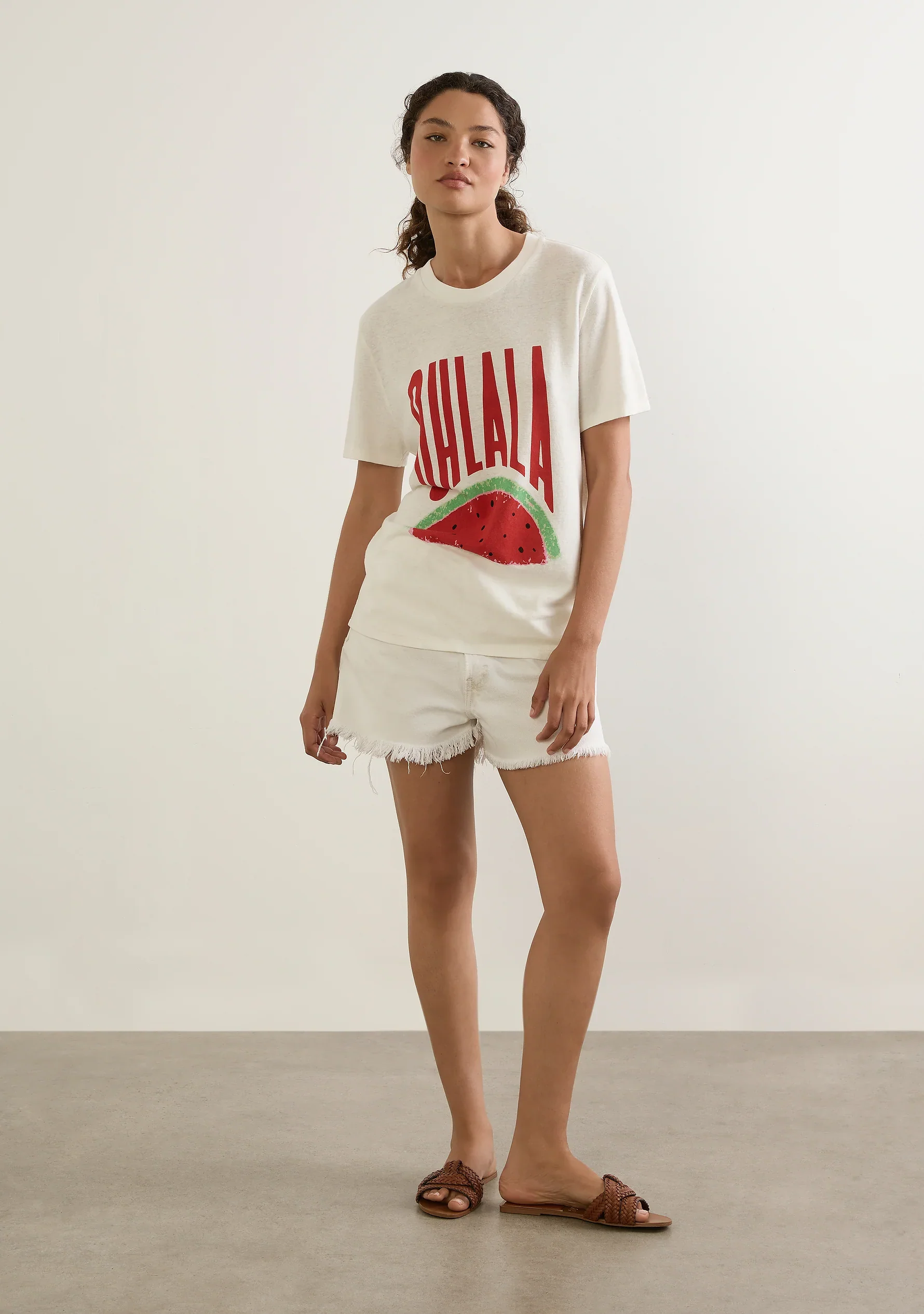 AUGUSTE THE LABEL Womens Oh La La Classic Tee in White - Image 2