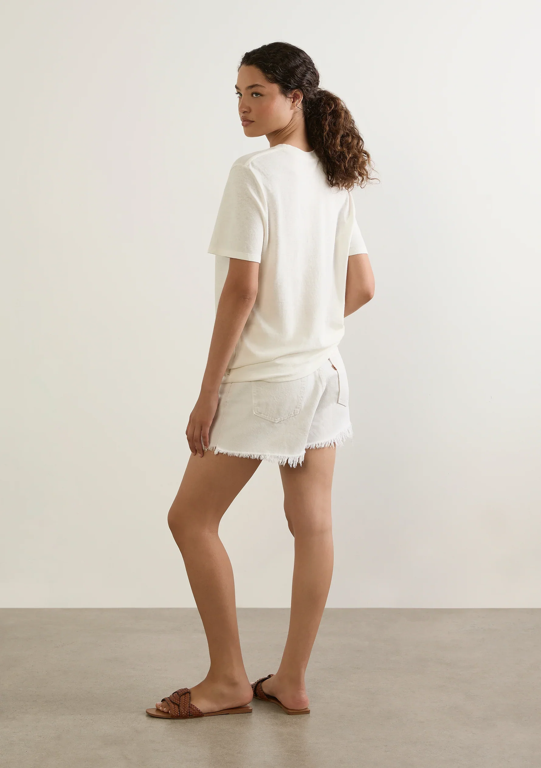 AUGUSTE THE LABEL Womens Oh La La Classic Tee in White - Image 3