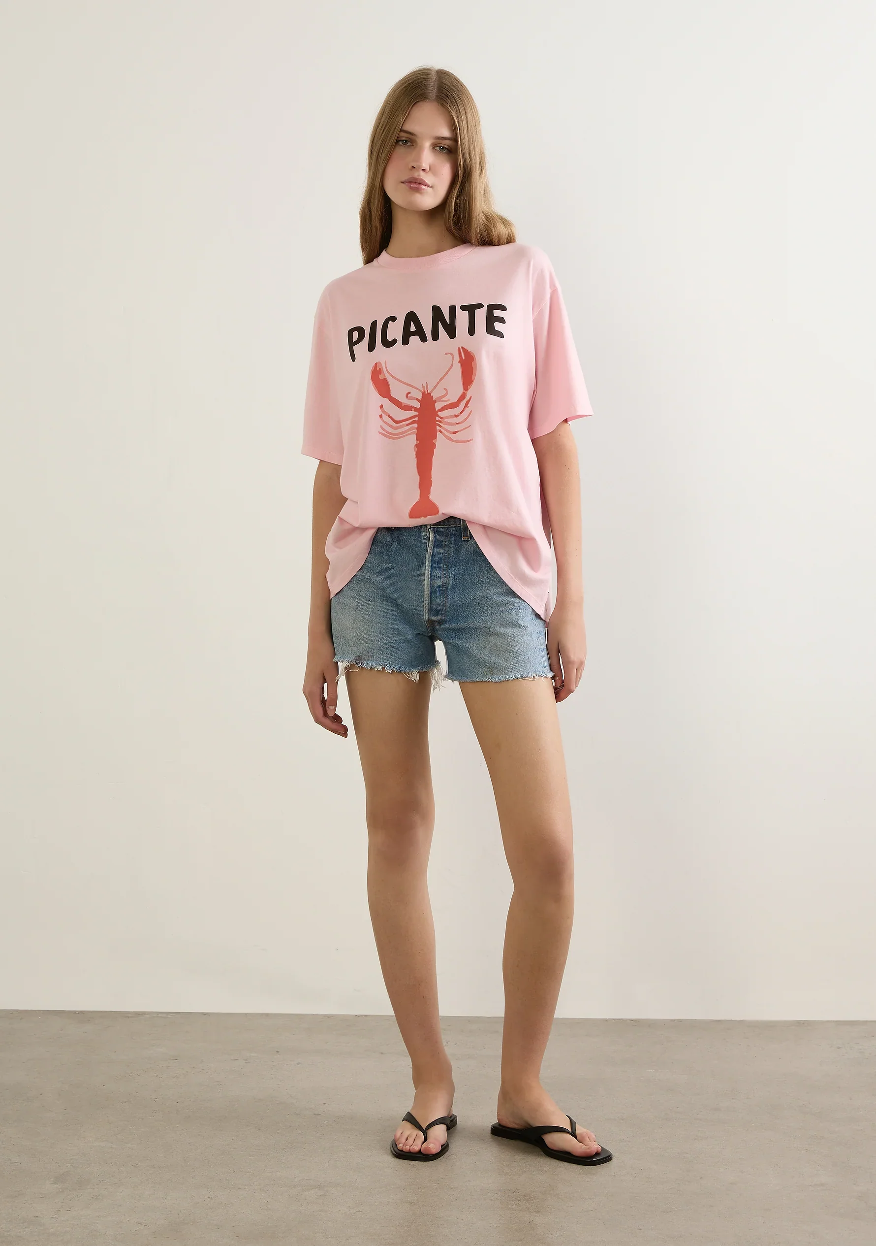 AUGUSTE THE LABEL Womens Picante Boyfriend Tee in Pink - Image 3