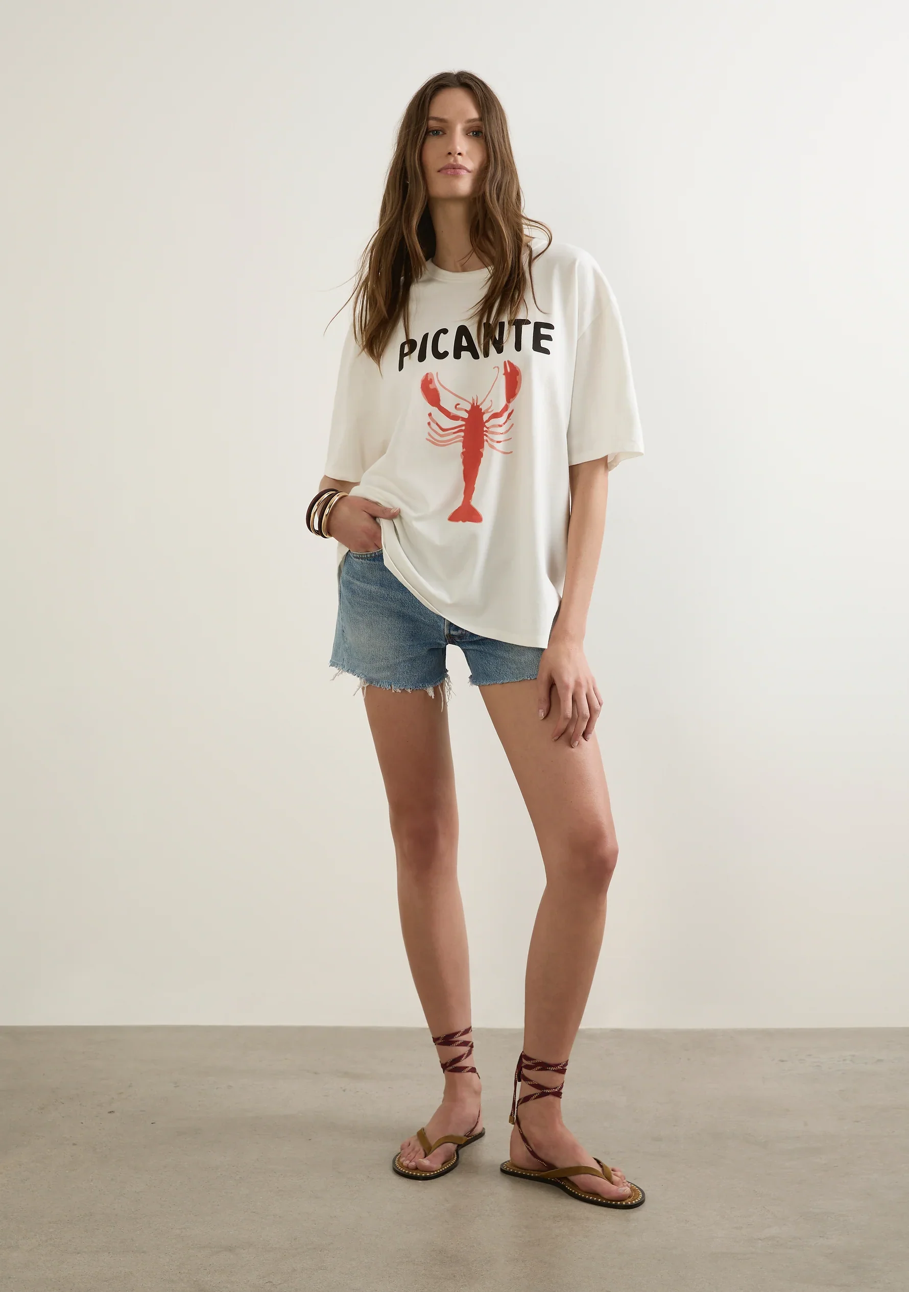 AUGUSTE THE LABEL Womens Picante Boyfriend Tee in White - Image 2
