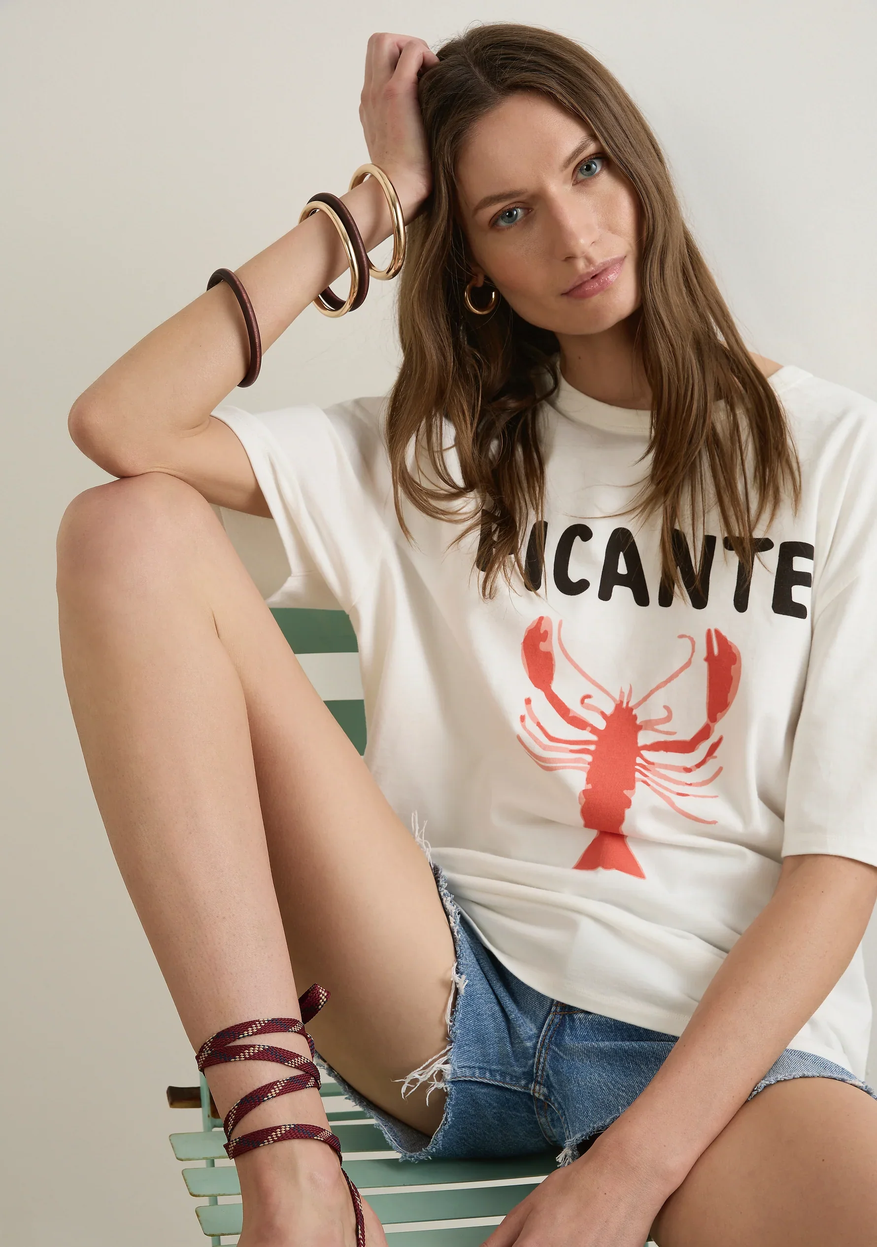 AUGUSTE THE LABEL Womens Picante Boyfriend Tee in White - Image 5