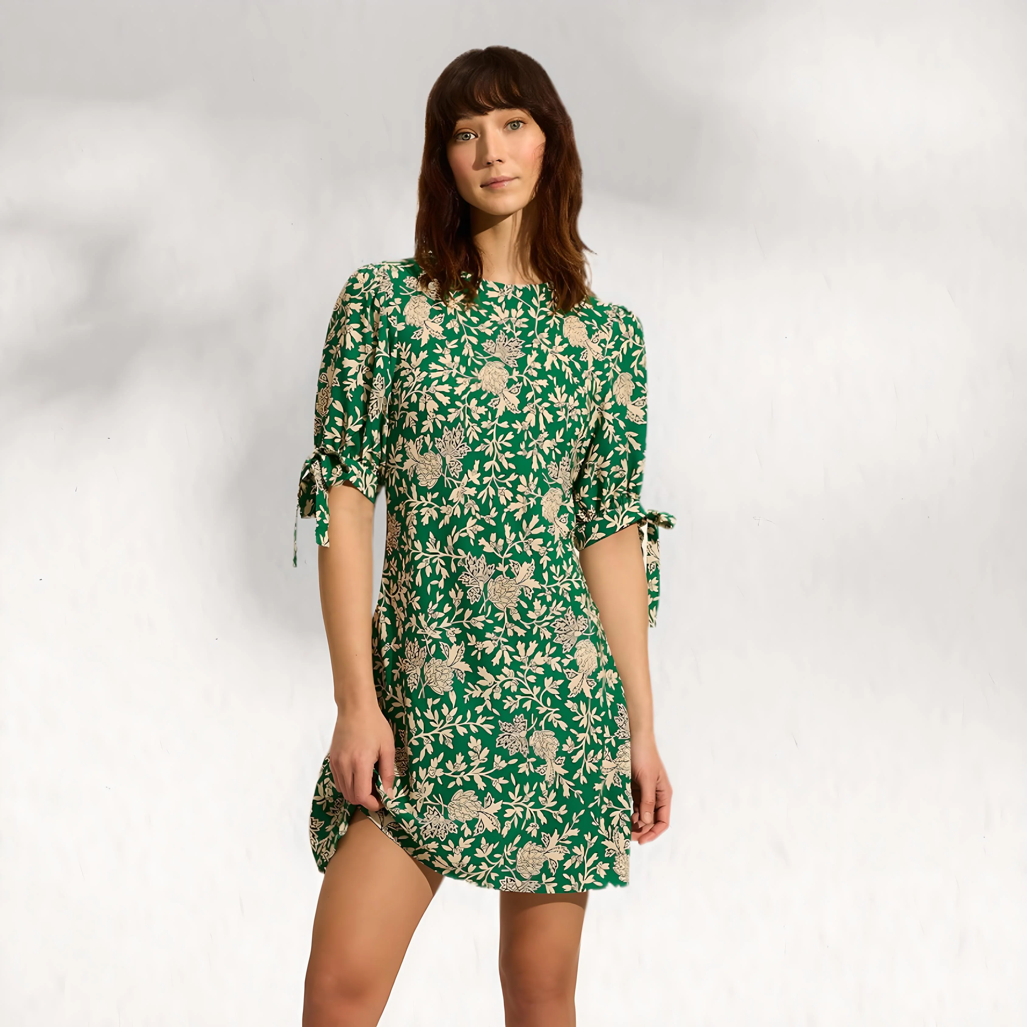 AUGUSTE THE LABEL Womens Raelynn Mini Dress - Apple Green - Image 4