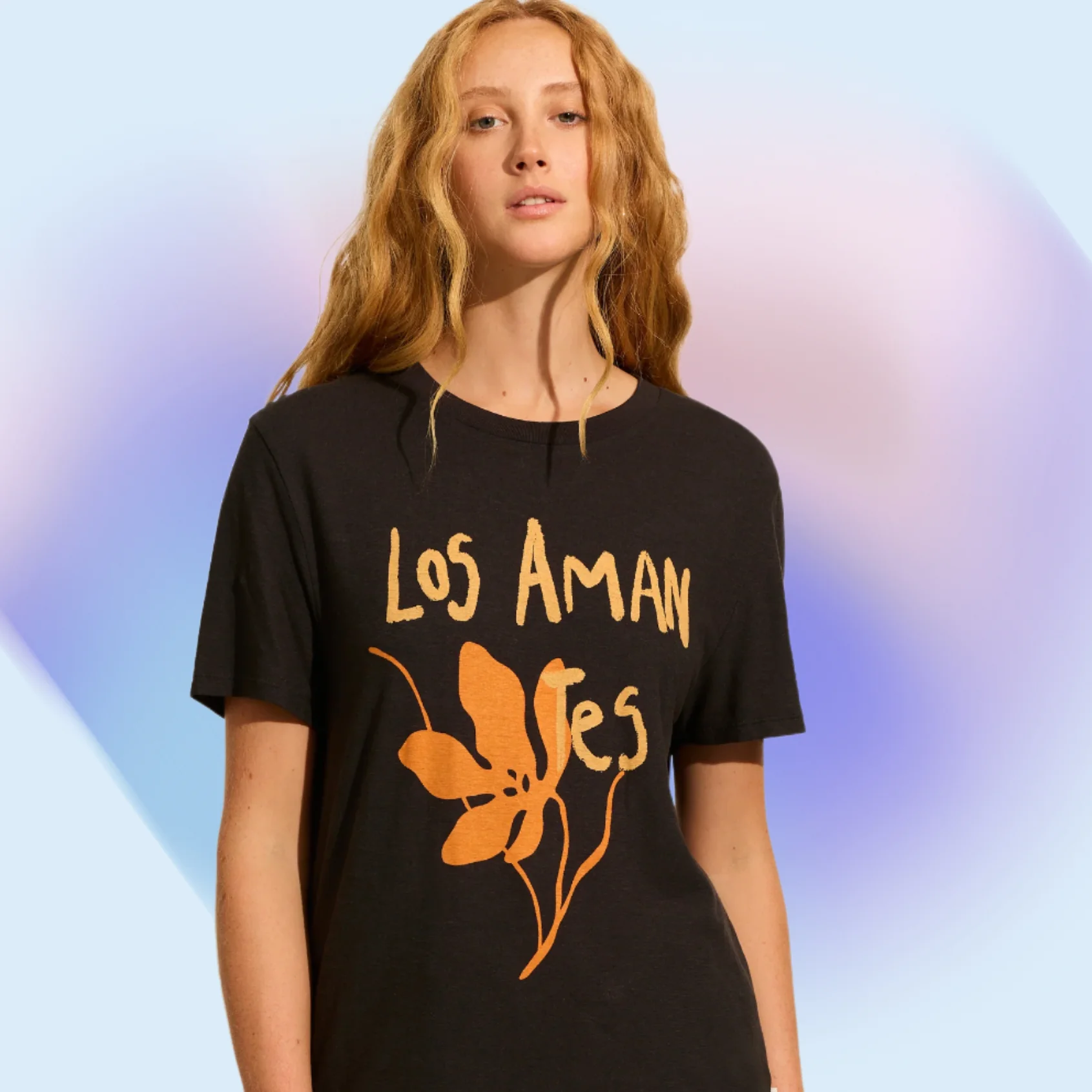 AUGUSTE THE LABEL Womens Spanish Lovers Classic Tee - Washed Black - Image 5