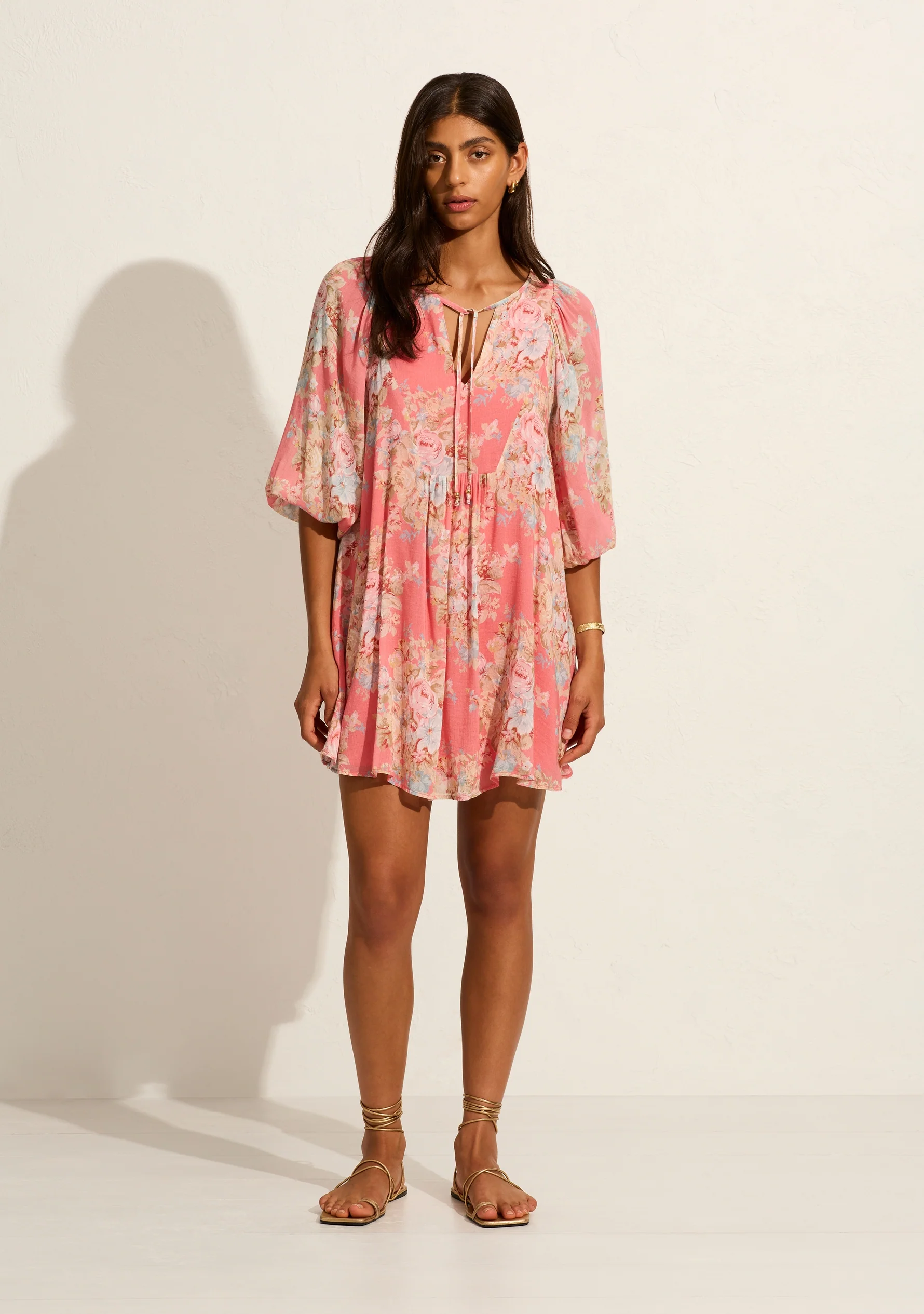 AUGUSTE THE LABEL Womens Willow Mini Dress - Rose Pink - Image 3