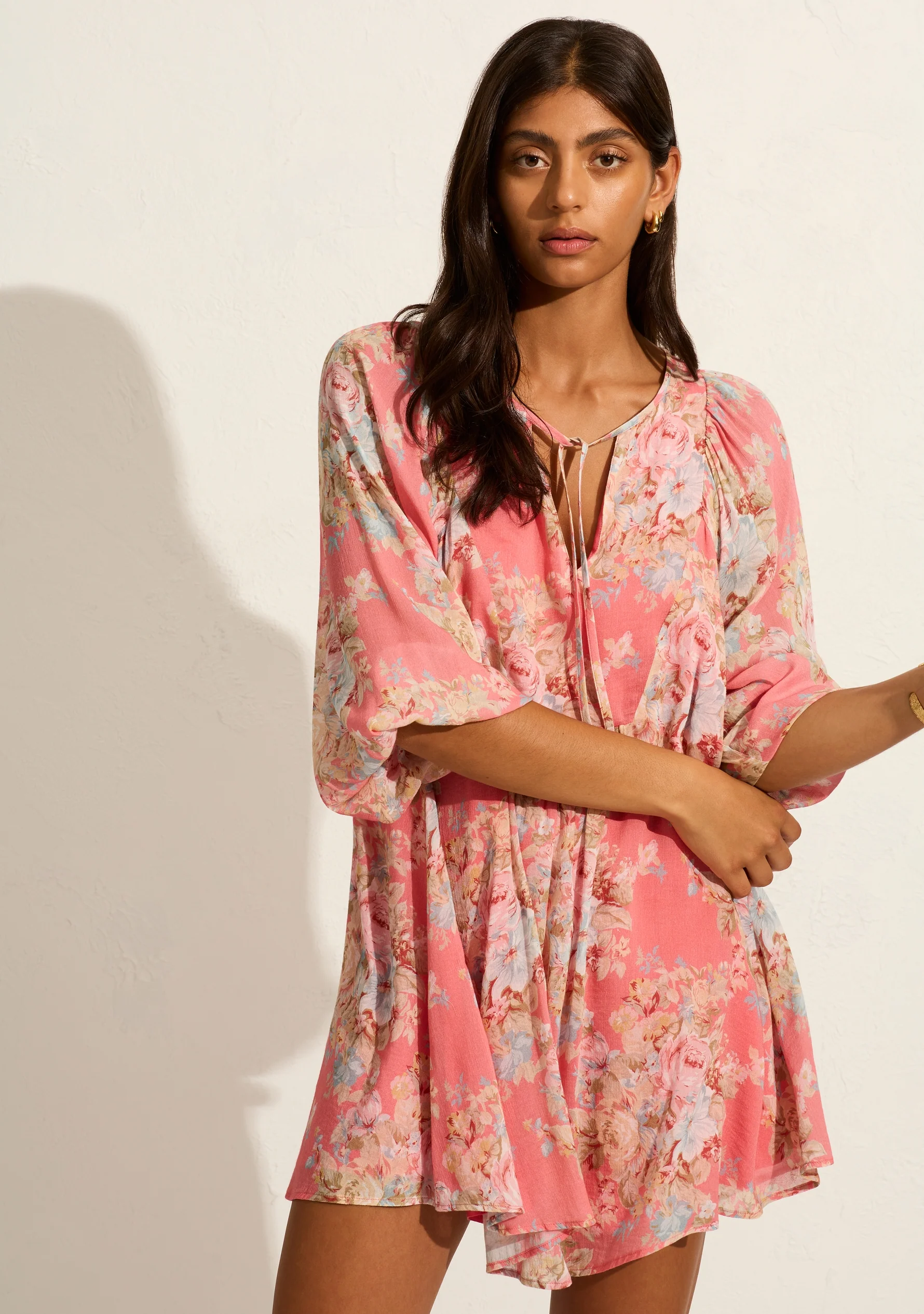 AUGUSTE THE LABEL Womens Willow Mini Dress - Rose Pink - Image 4