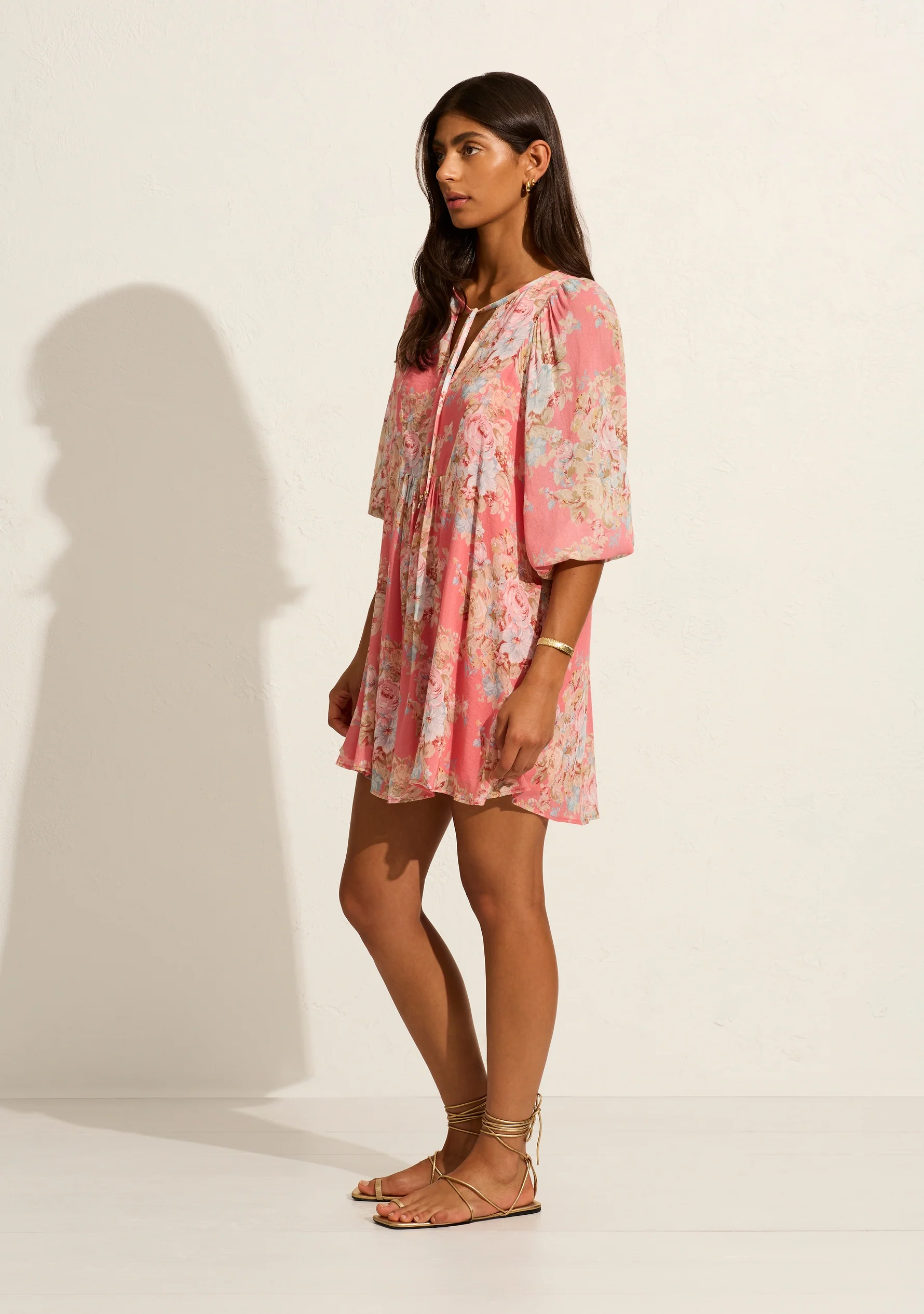 AUGUSTE THE LABEL Womens Willow Mini Dress - Rose Pink - Image 5
